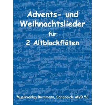 Anderes Coverbild Advents- und Weihnachtslieder für 2 Altblockflöten