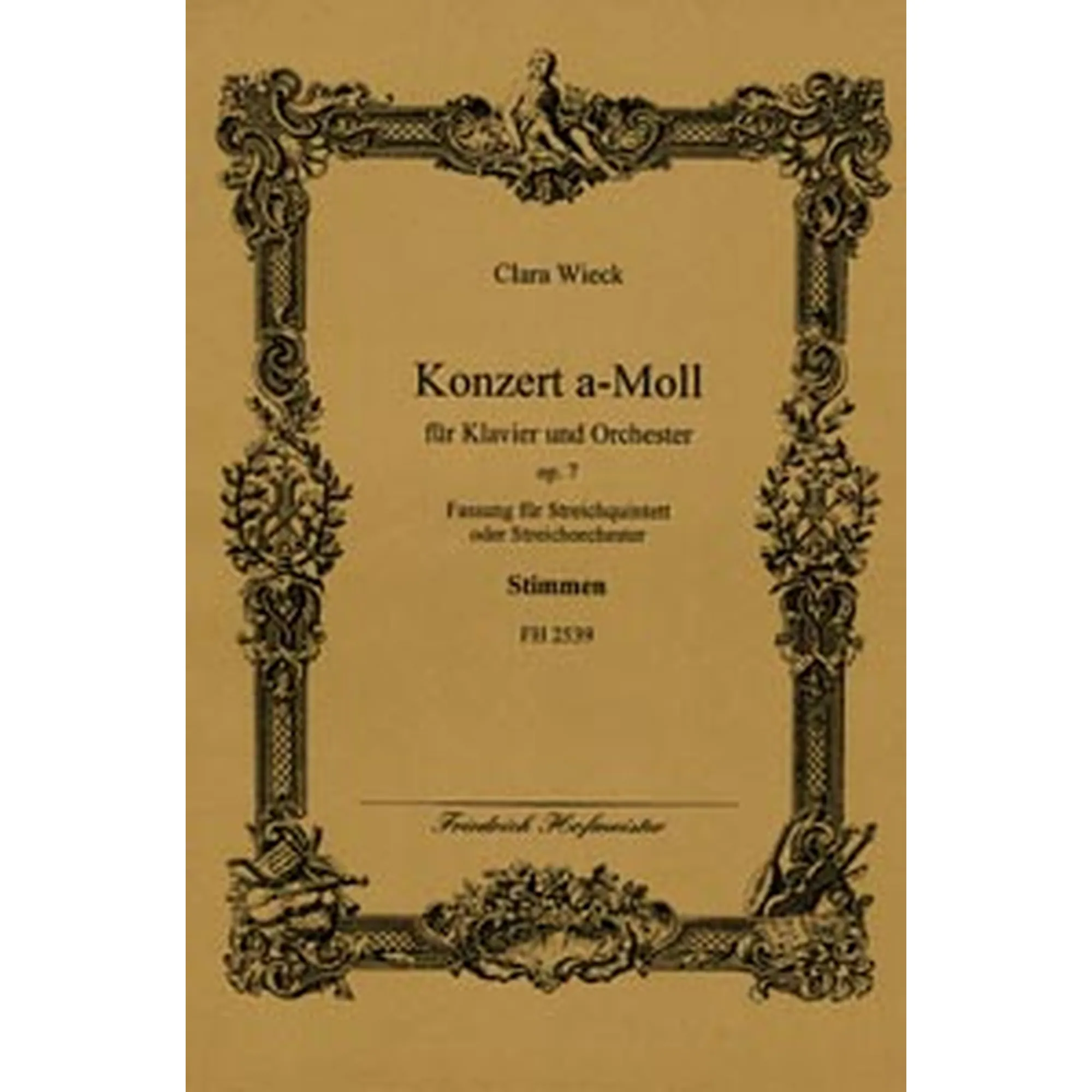 Vorderes Coverbild Konzert a-moll op. 7