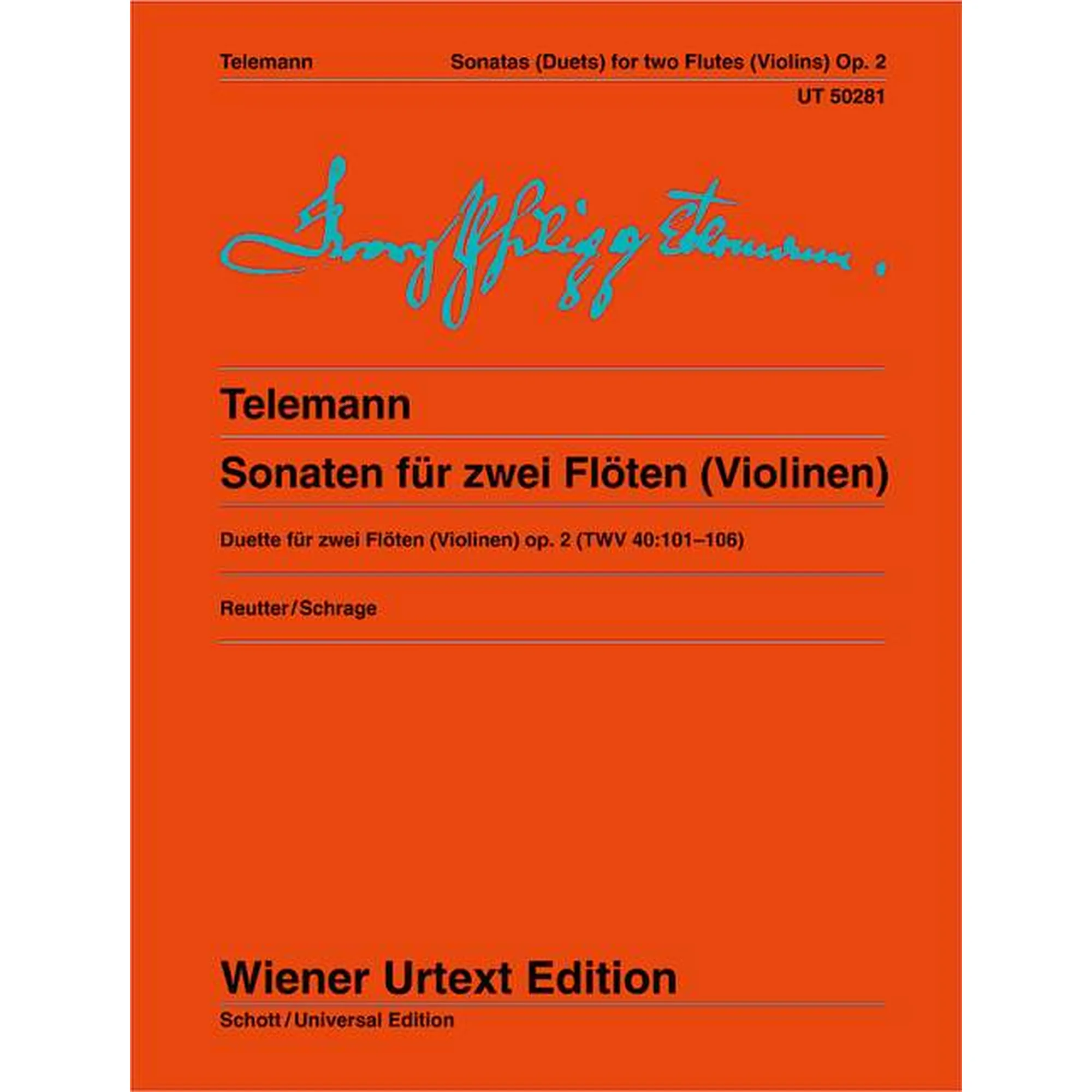 Vorderes Coverbild Sonaten für 2 Flöten op. 2