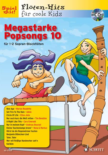 Vorderes Coverbild Megastarke Popsongs 10