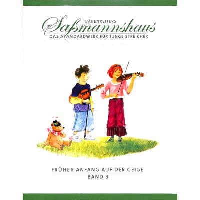 Vorderes Coverbild Saßmannshaus - Früher Anfang auf der Geige 3