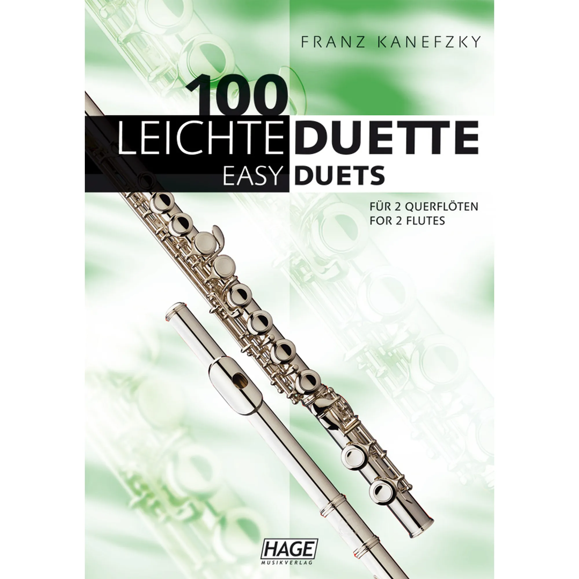 Vorderes Coverbild 100 leichte Duette -Flöte