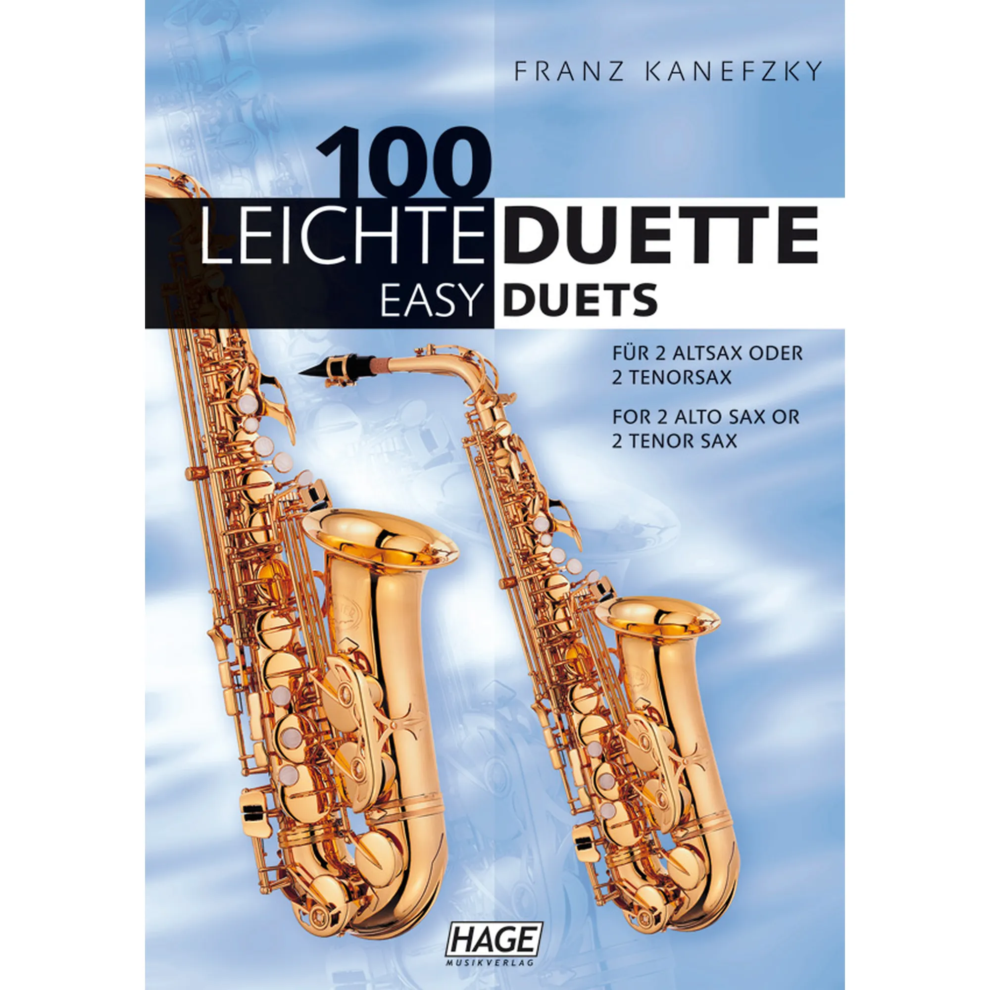 Vorderes Coverbild 100 leichte Duette - Altsax