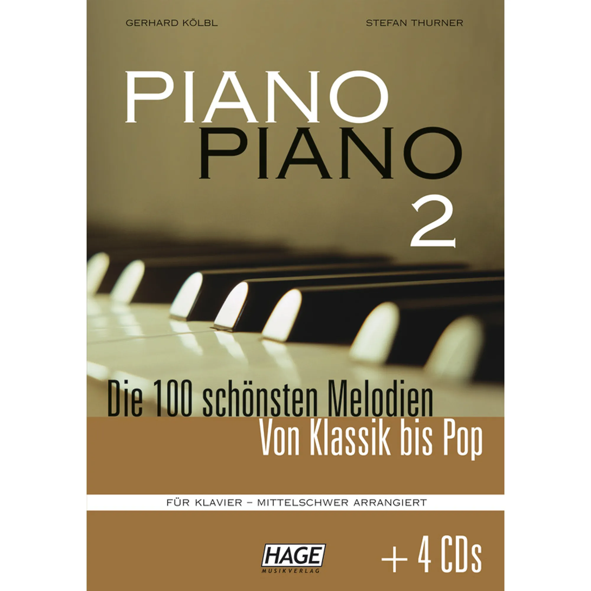 Vorderes Coverbild Piano Piano 2 -mittelschwer arrangiert