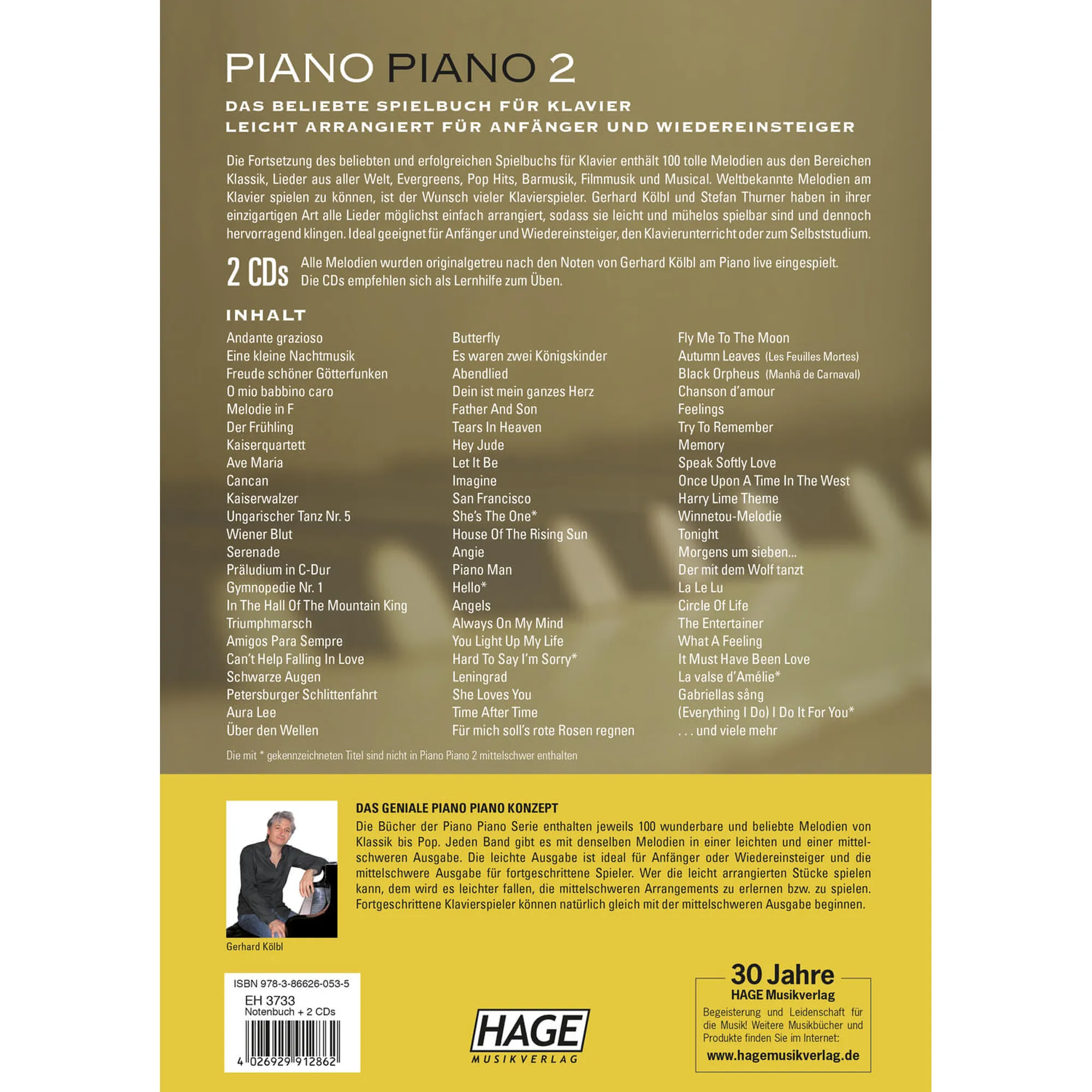 Anderes Coverbild Piano Piano 2 - Die schönsten Melodien von Klassik bis Pop