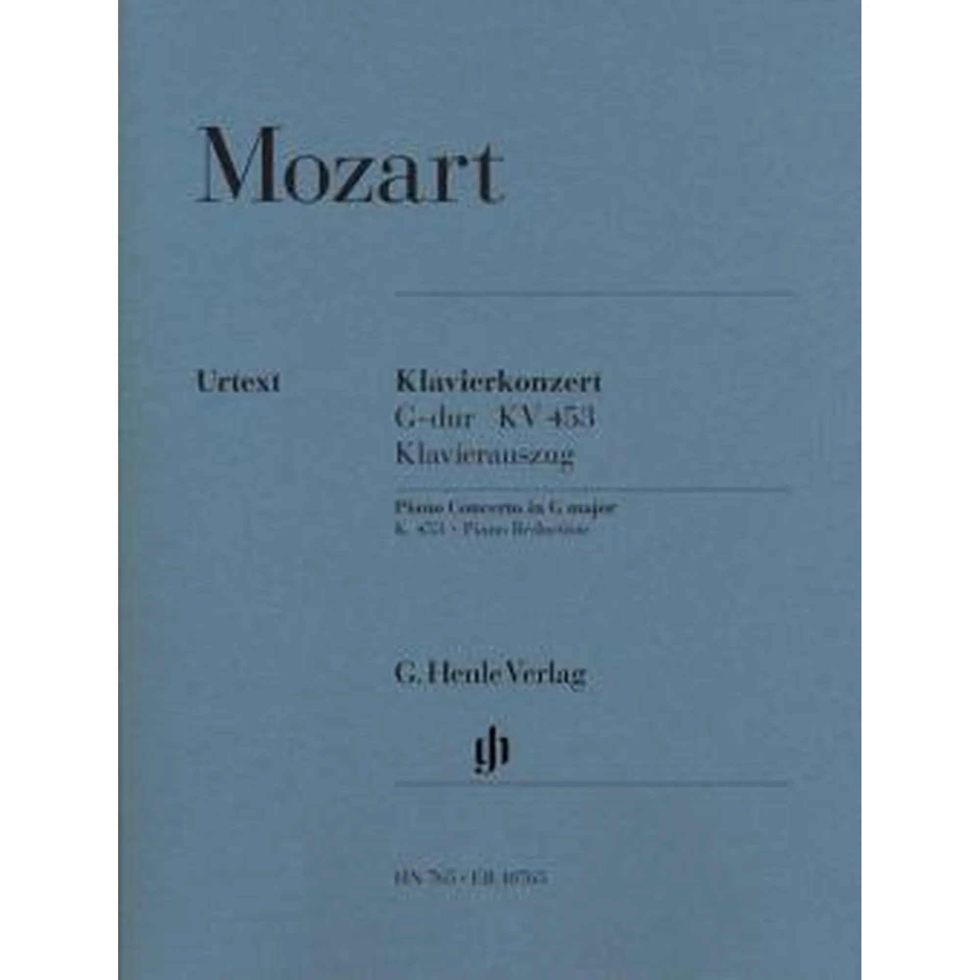 Vorderes Coverbild Konzert G-Dur KV 453