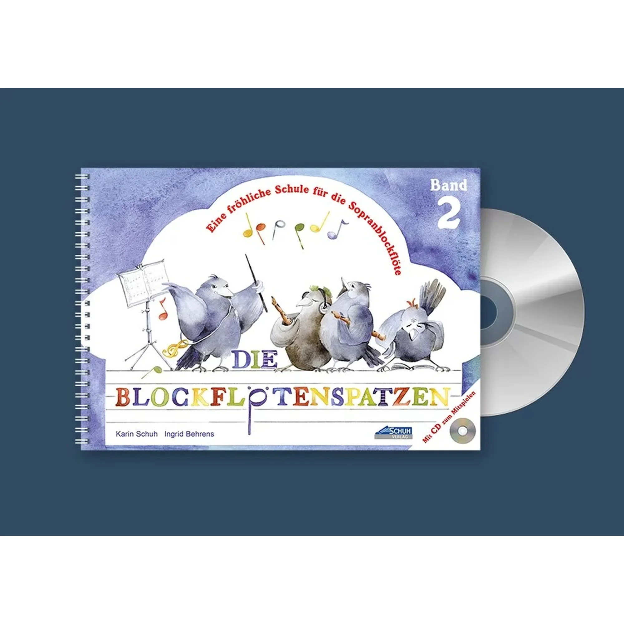 Vorderes Coverbild Die Blockflötenspatzen 2 CD