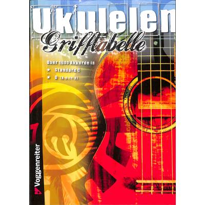 Vorderes Coverbild Ukulelen Grifftabelle