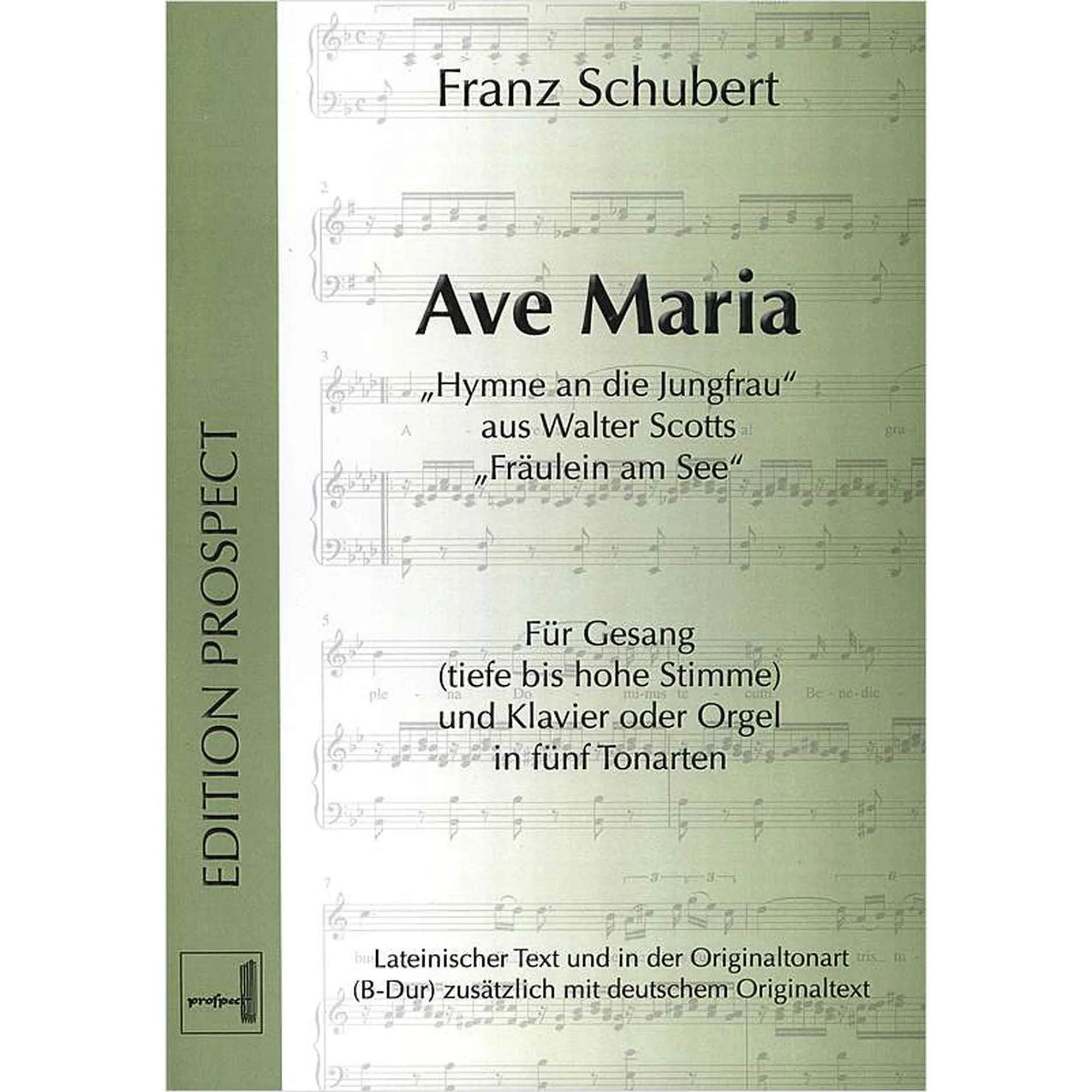 Vorderes Coverbild Ave Maria in 5 Tonarten - op 52/6 D 839