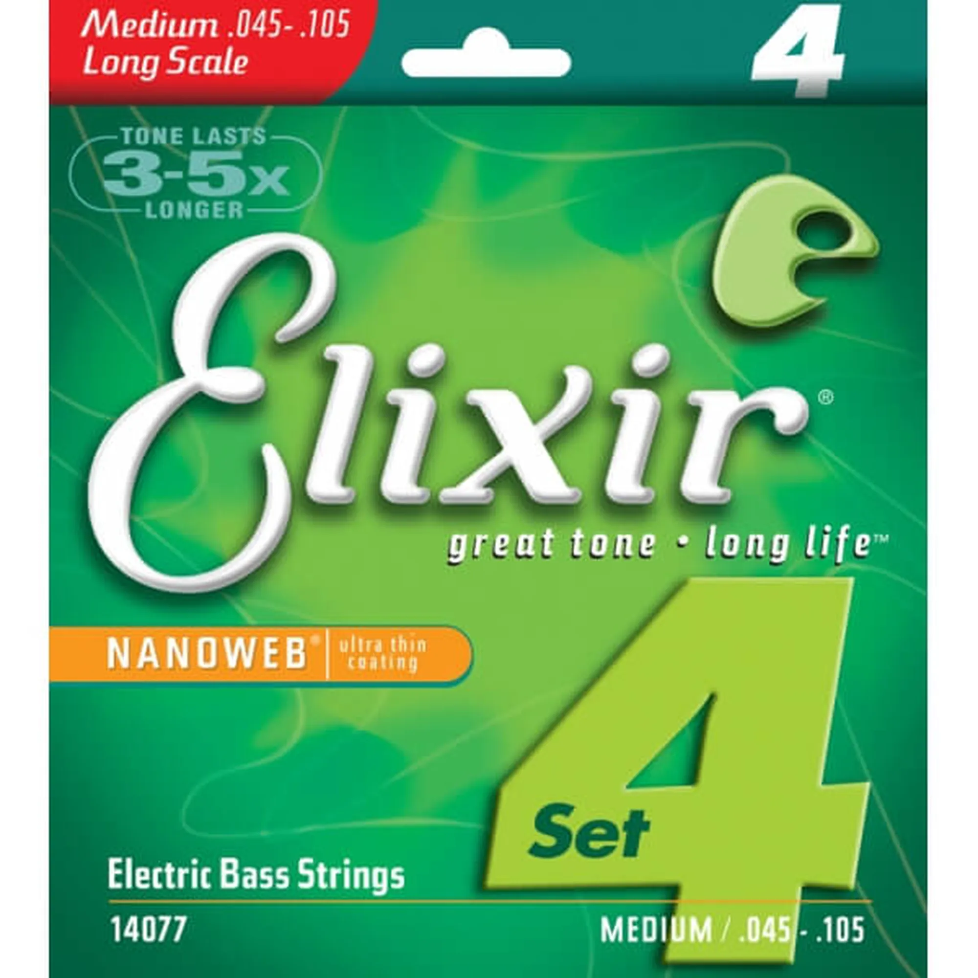 Vorderes Coverbild Elixir 14077 Nanoweb Long Scale Medium