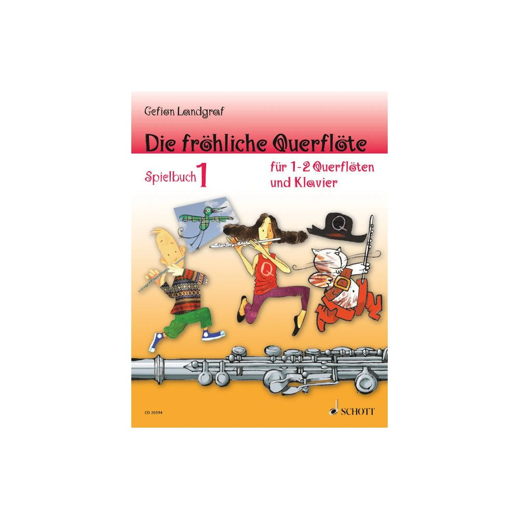 Vorderes Coverbild Die fröhliche Querflöte - Spielbuch 1