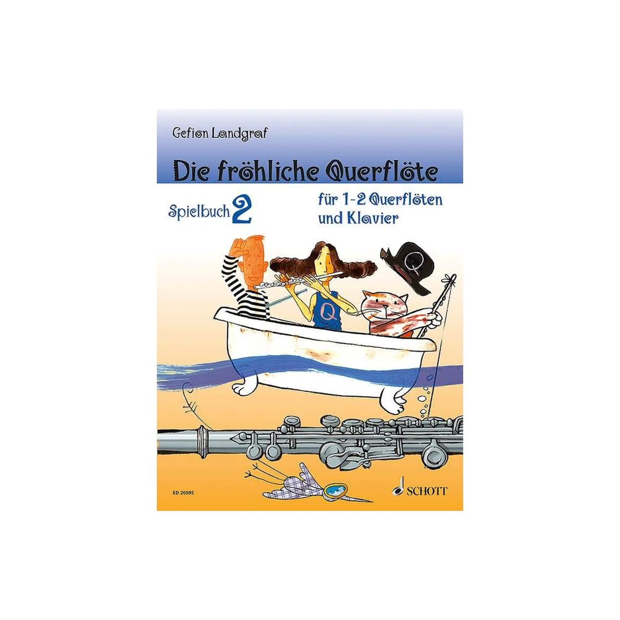 Vorderes Coverbild Die fröhliche Querflöte - Spielbuch 2