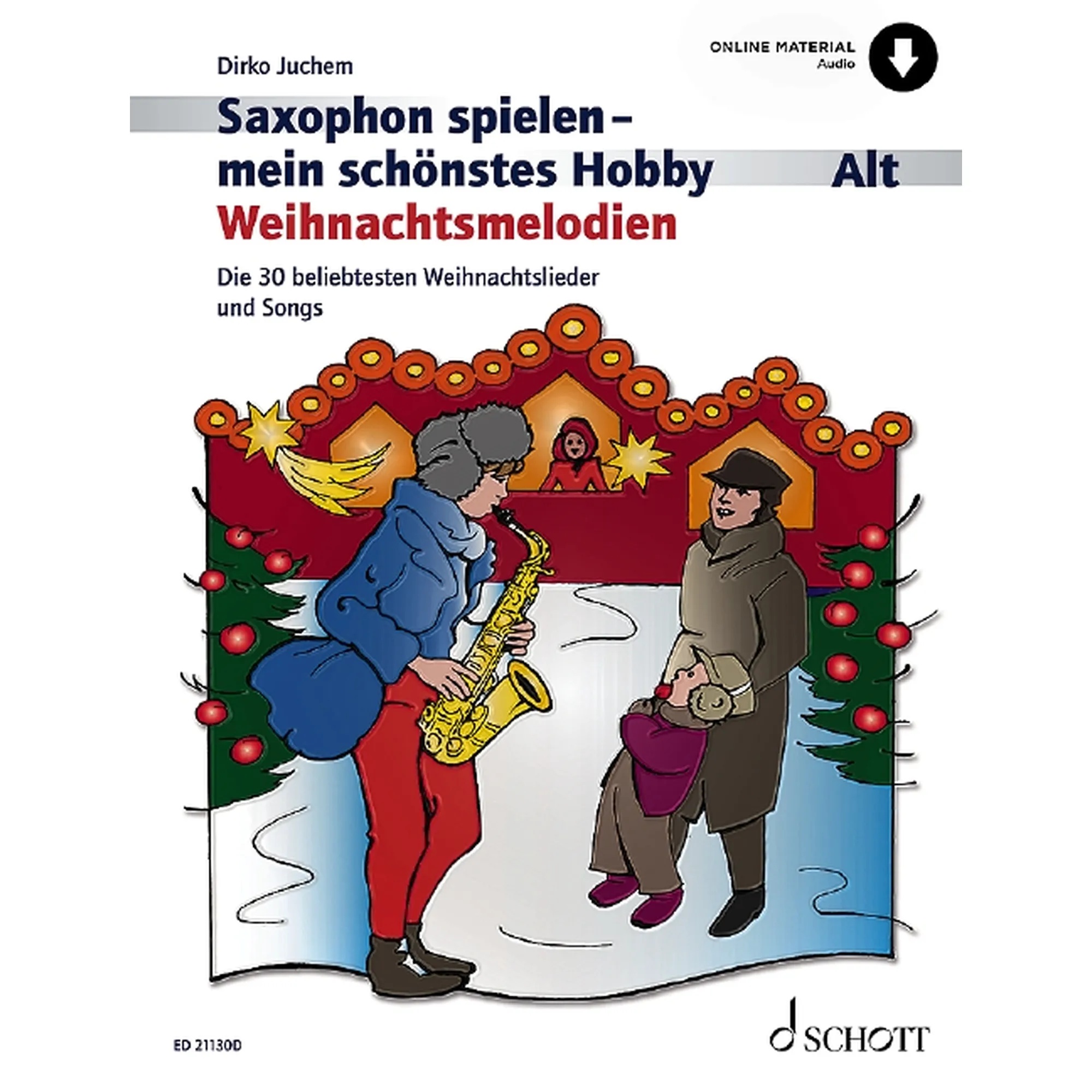 Vorderes Coverbild Saxophon Spielen Mein Schönstes Hobby Weihnachtsmelodien