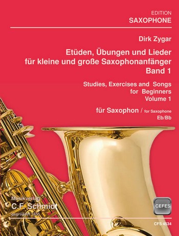 Vorderes Coverbild Etüden, Übungen und Lieder für kleine und große Saxophonanfänger 1