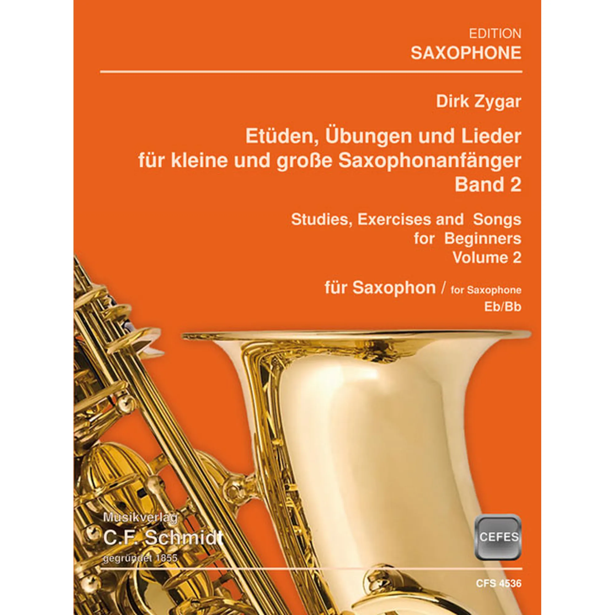 Vorderes Coverbild Etüden, Übungen und Lieder für kleine und große Saxophonanfänger 2
