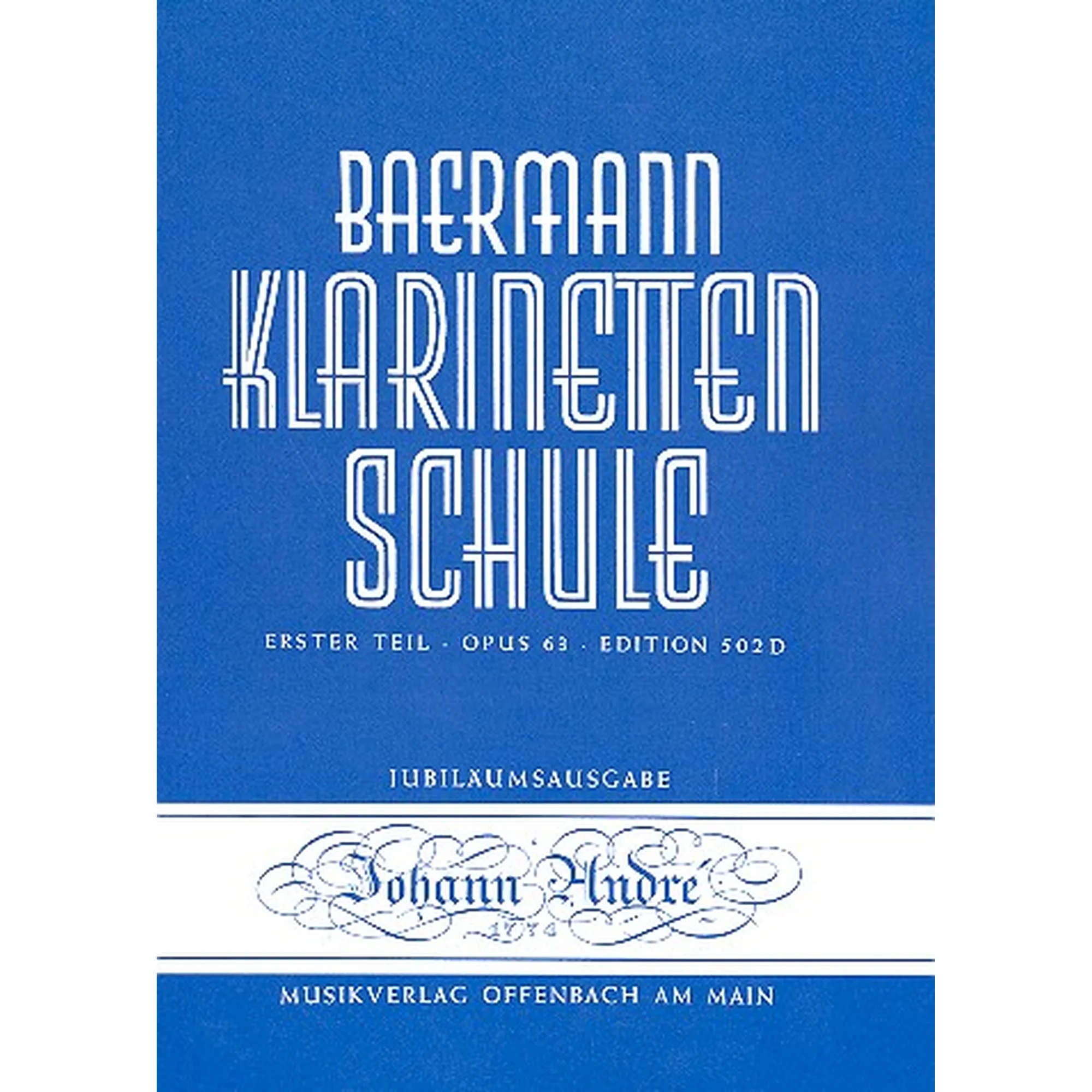 Vorderes Coverbild Klarinettenschule Band 2 Erster Teil