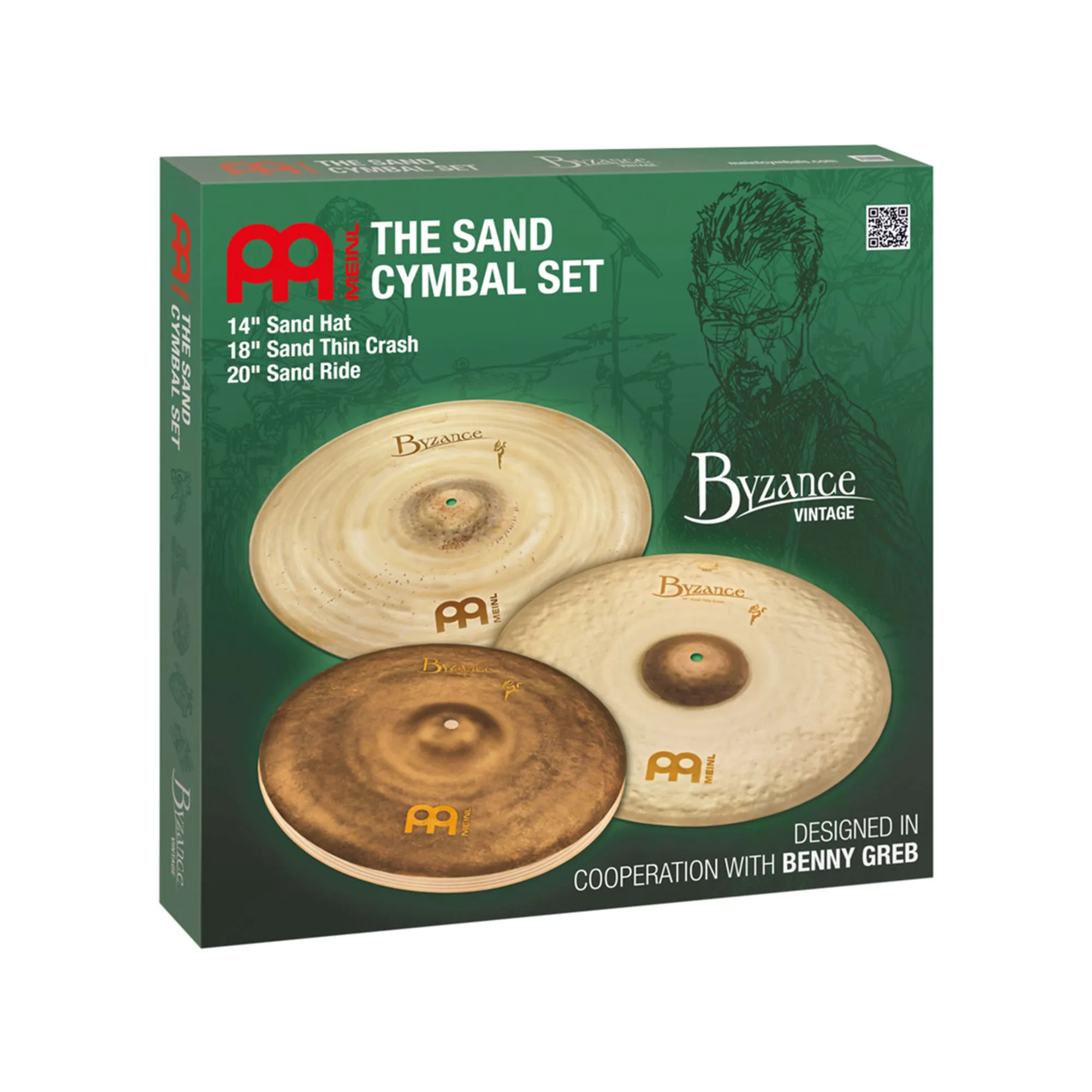 Vorderes Coverbild Meinl BV-141820SA Byzance Sand Cymbal Set
