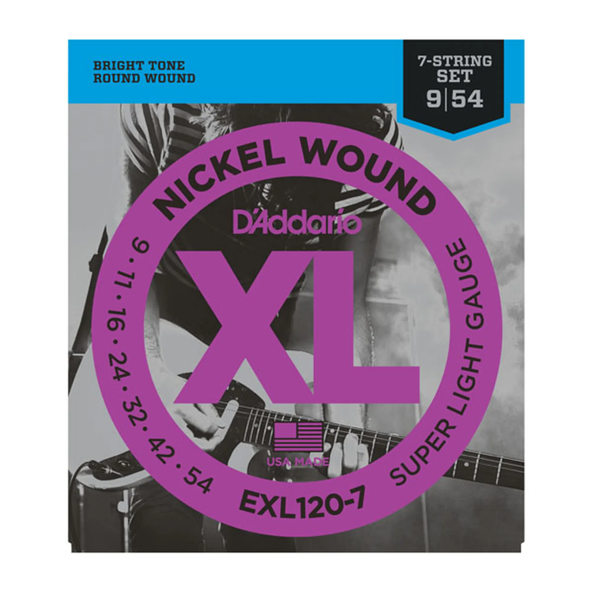 Vorderes Coverbild D´Addario EXL120-7 Super Light 7-String