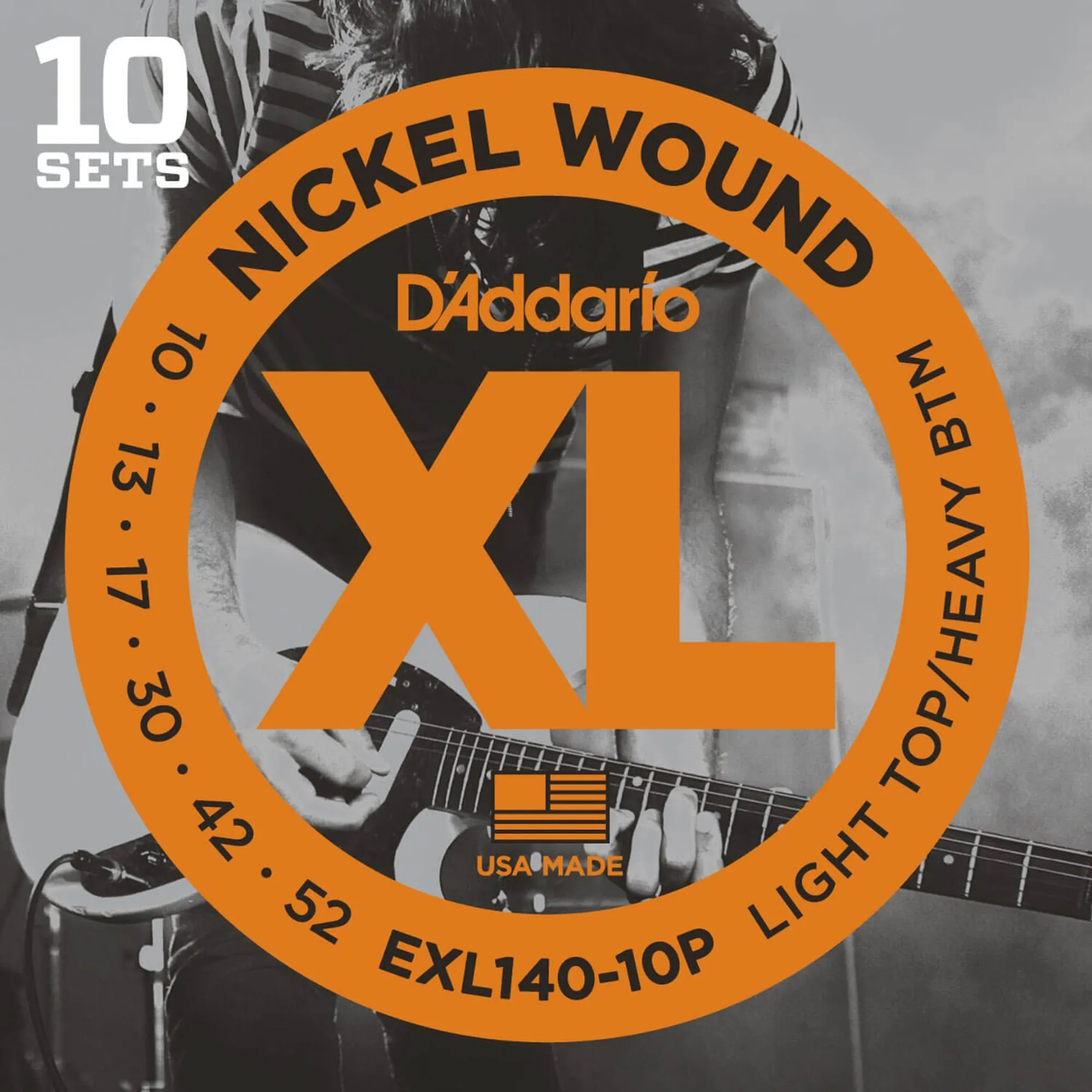 Vorderes Coverbild D´Addario EXL140-10P Lt Top/Hvy Btm