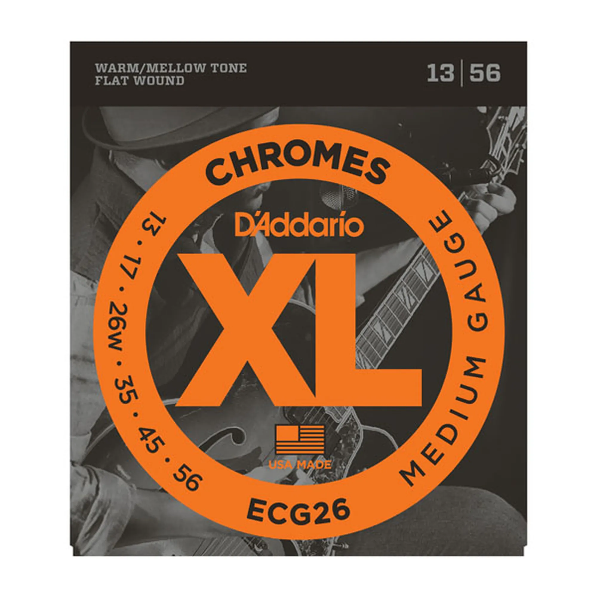 Vorderes Coverbild D´Addario ECG26 Flat Wound Medium