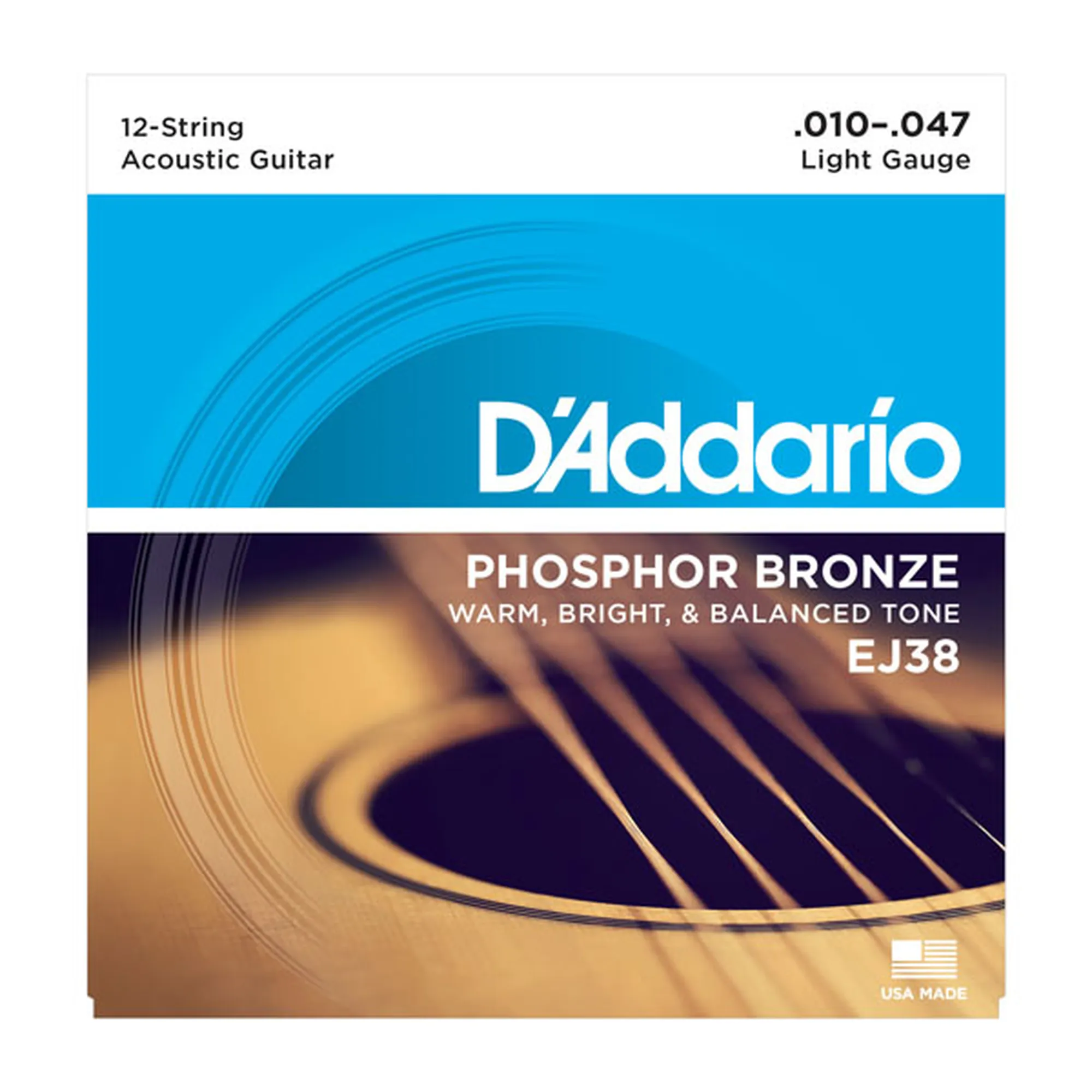Vorderes Coverbild D´Addario EJ38 Phosphor Bronze 12-String/Light