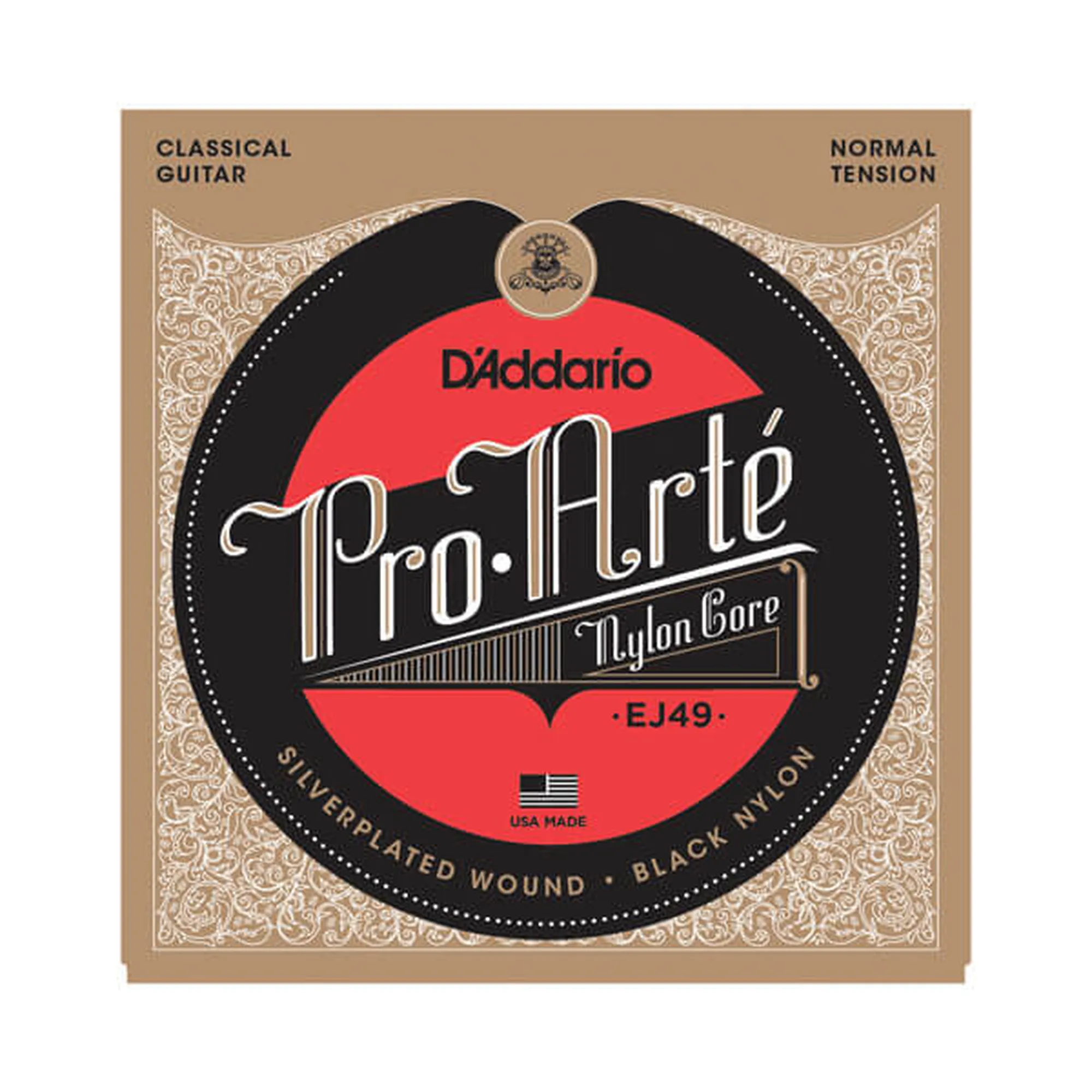 Vorderes Coverbild D´Addario EJ49 Pro Arte Silver/Black Normal