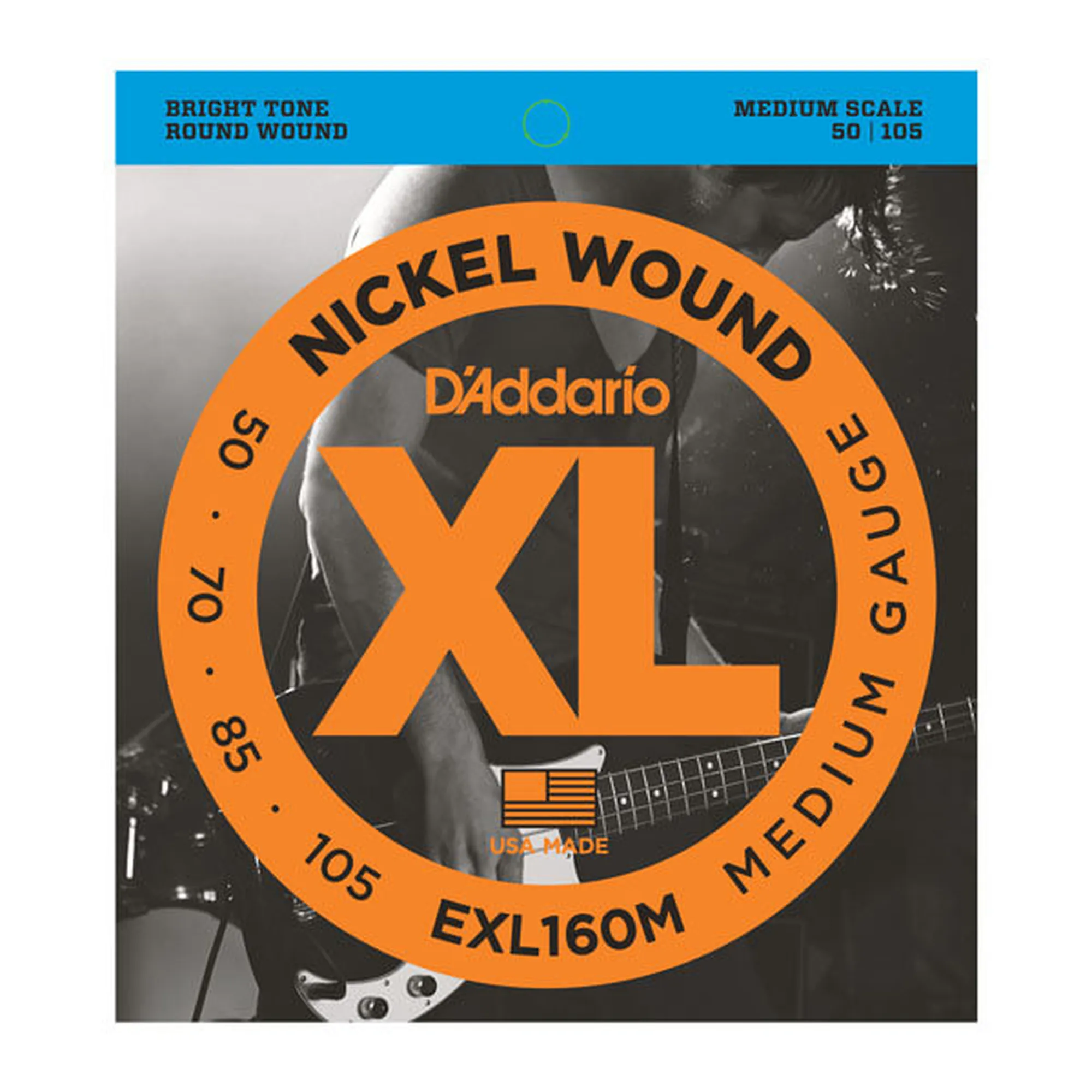 Vorderes Coverbild D´Addario EXL160M Medium Scale/Medium