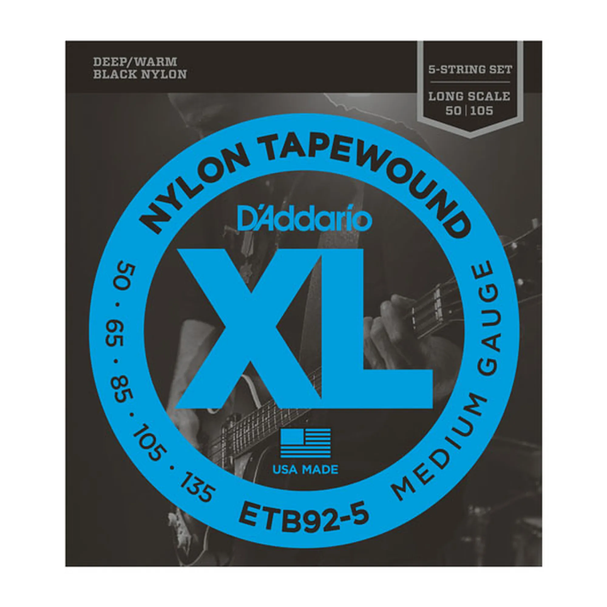 Vorderes Coverbild D´Addario ETB92-5 Tapewound 5-String/Long/Medium