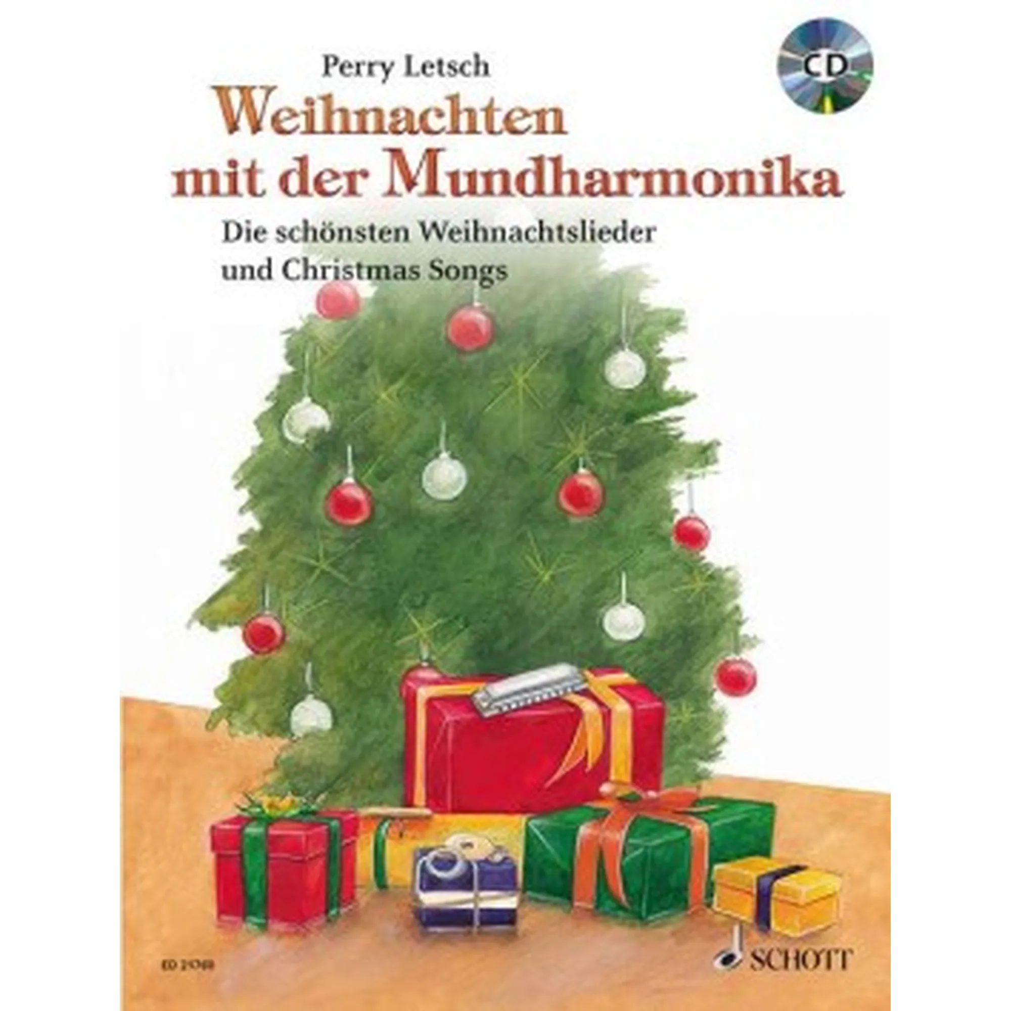 Vorderes Coverbild Weihnachten mit der Mundharmonika