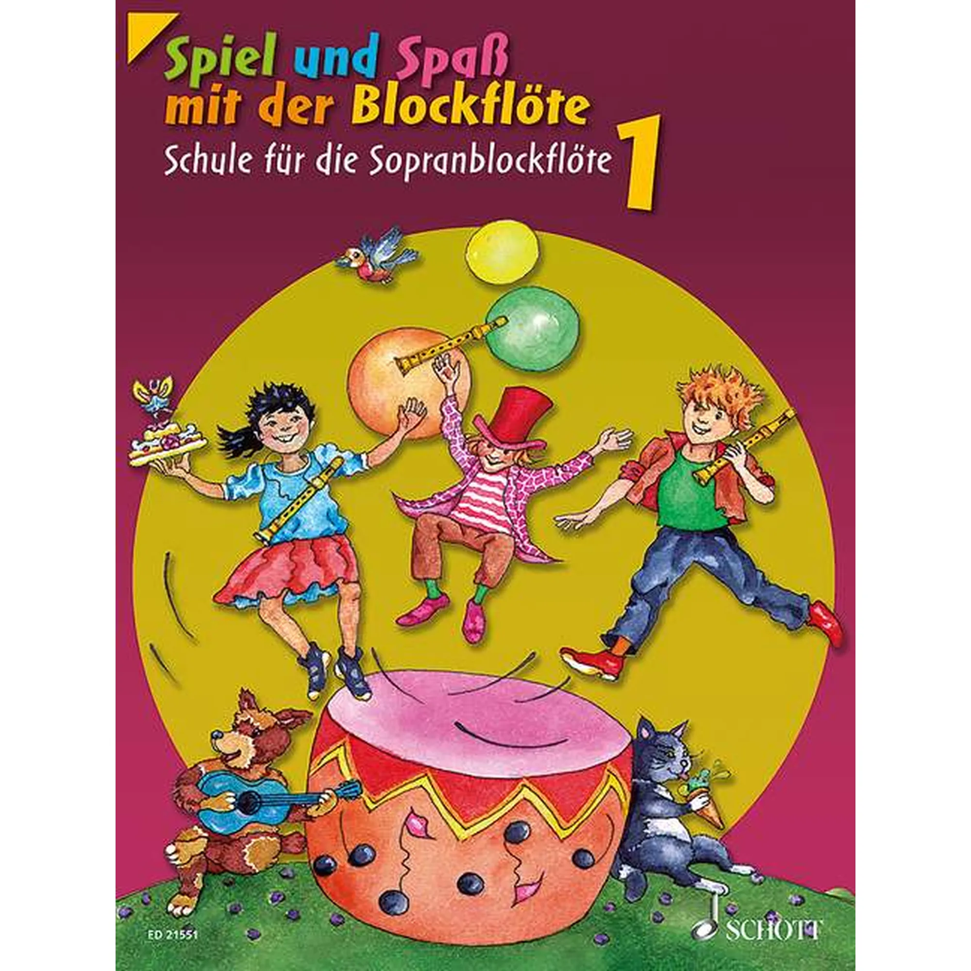 Vorderes Coverbild Spiel und Spaß mit der Blockflöte 1