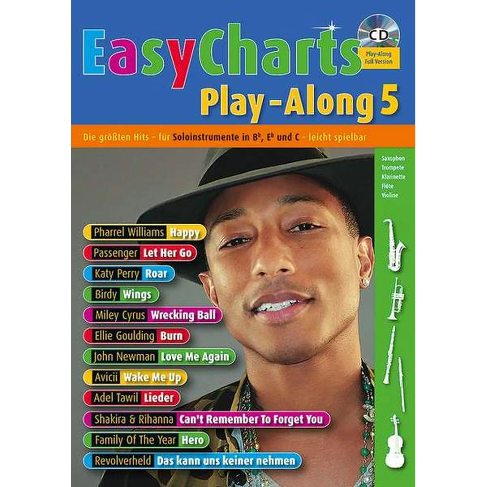 Vorderes Coverbild Easy Charts Playalong 5