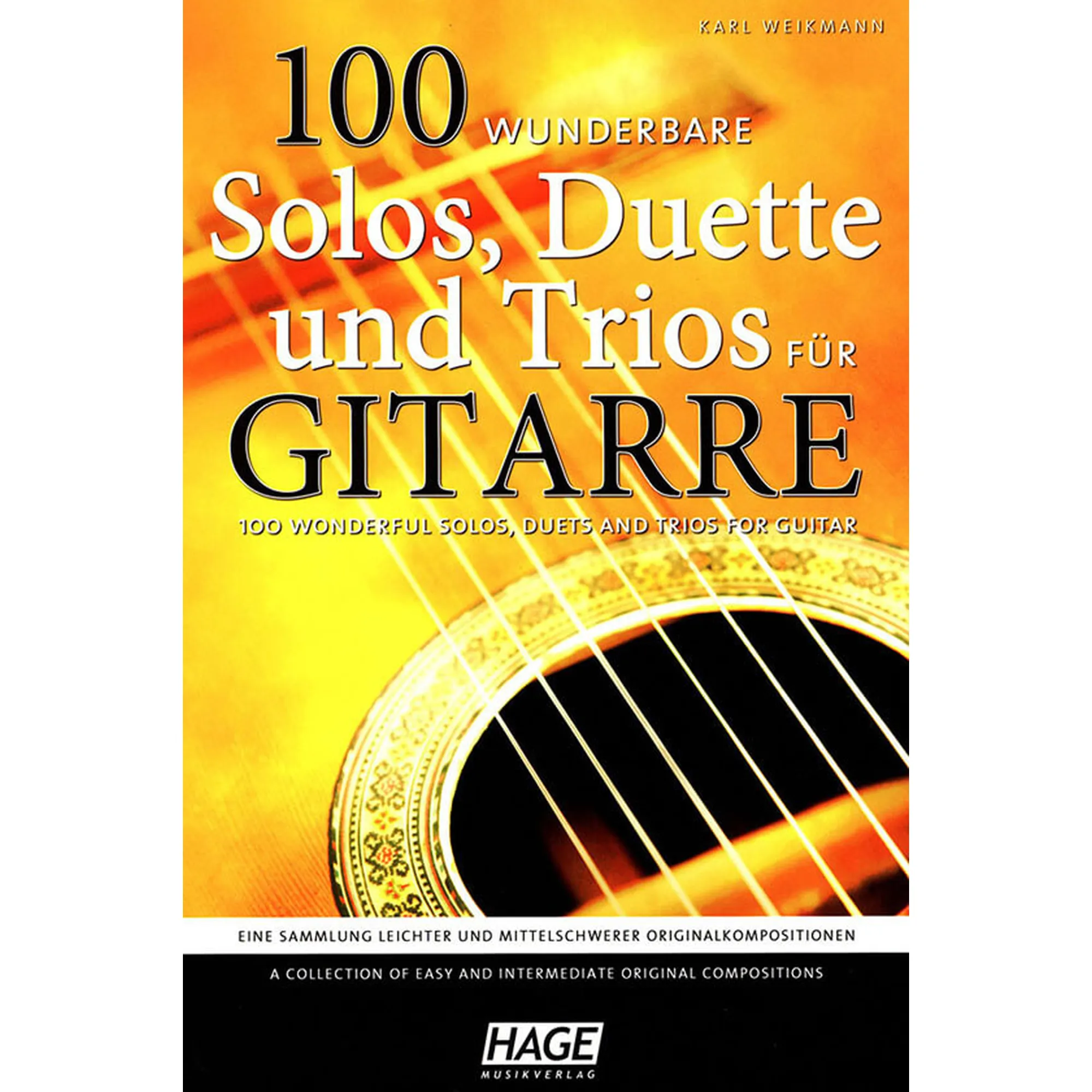 Vorderes Coverbild 100 wunderbare Solos, Duette und Trios für Gitarre