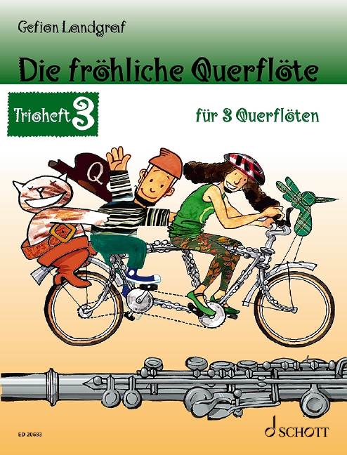 Vorderes Coverbild Die Fröhliche Querflöte - Trioheft 3