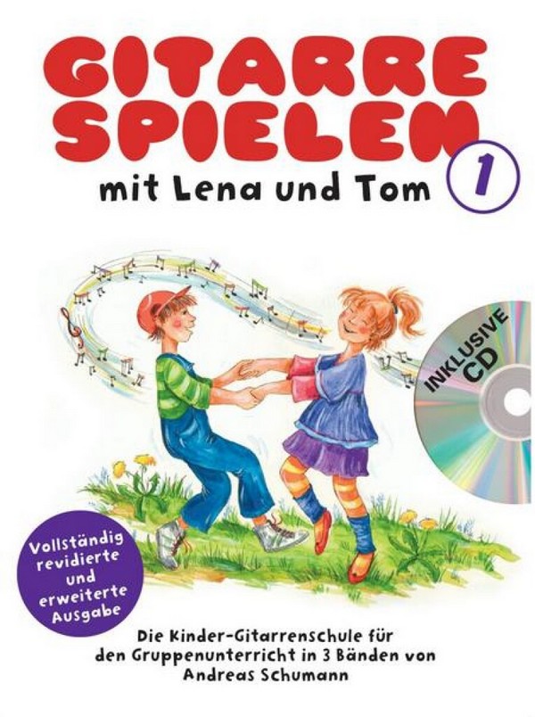 Vorderes Coverbild Gitarre spielen mit Lena und Tom 1