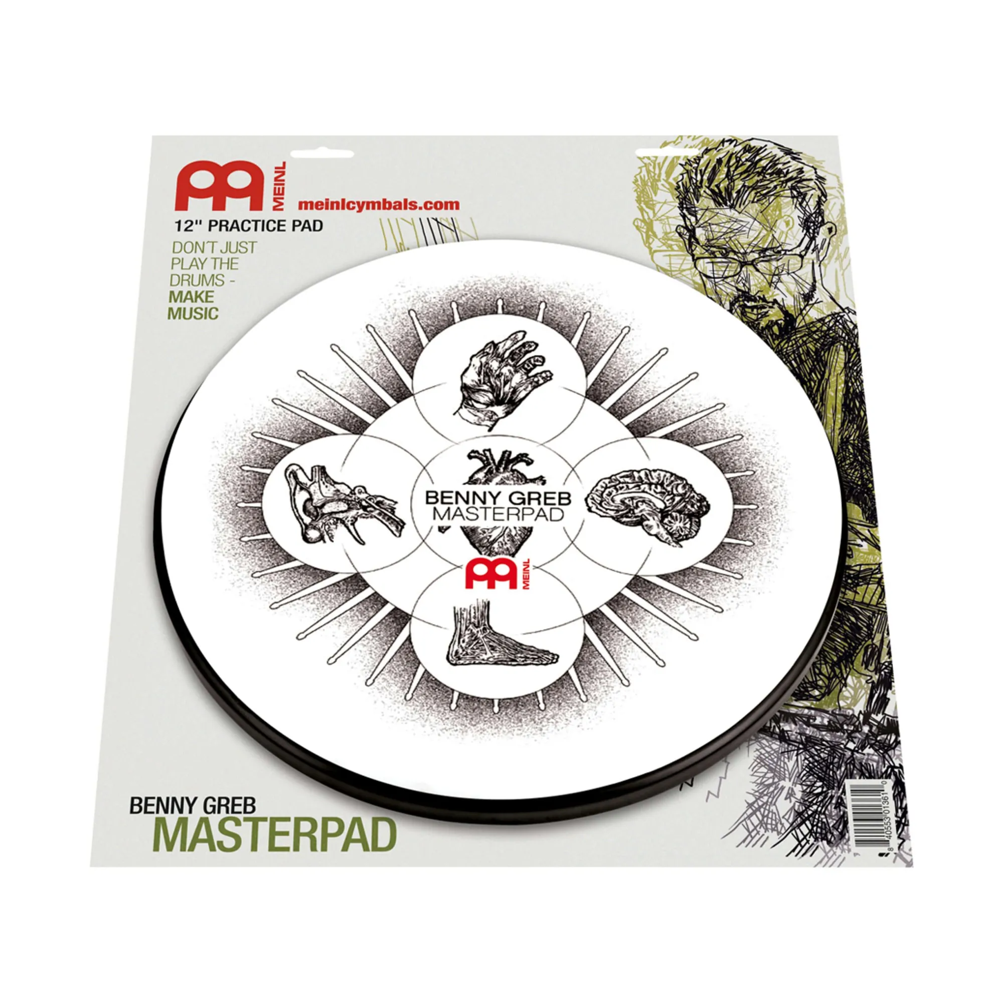 Vorderes Coverbild Meinl MPP-12-BG Benny Greb 12" Masterpad