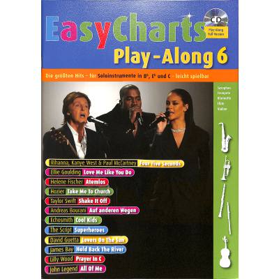 Vorderes Coverbild Easy Charts Playalong 6