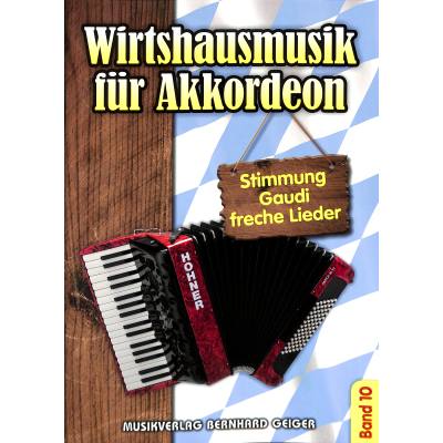 Vorderes Coverbild Wirtshausmusik für Akkordeon 10