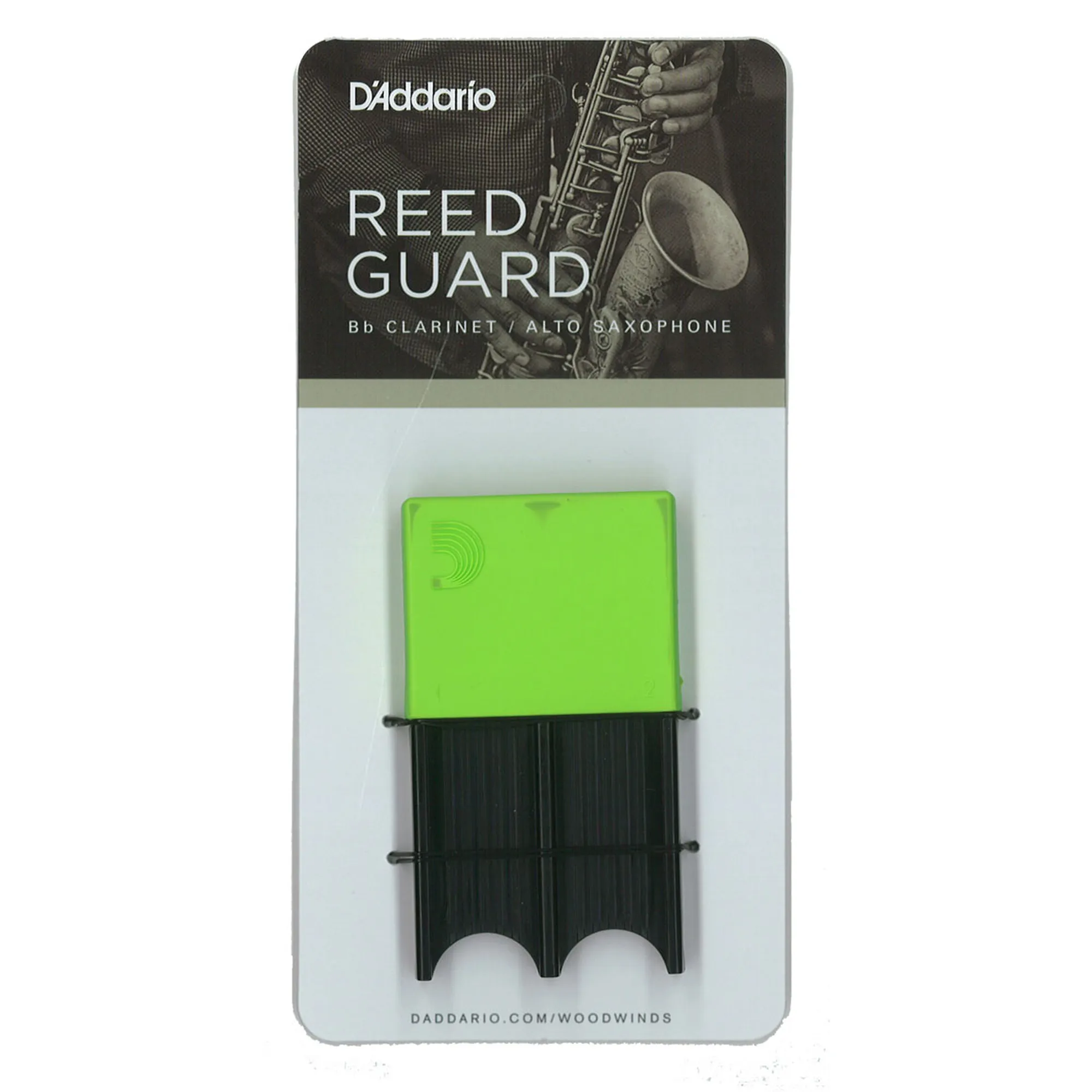 Vorderes Coverbild D'Addario Woodwinds Reedguard IV Klar./Alt-Sax grün