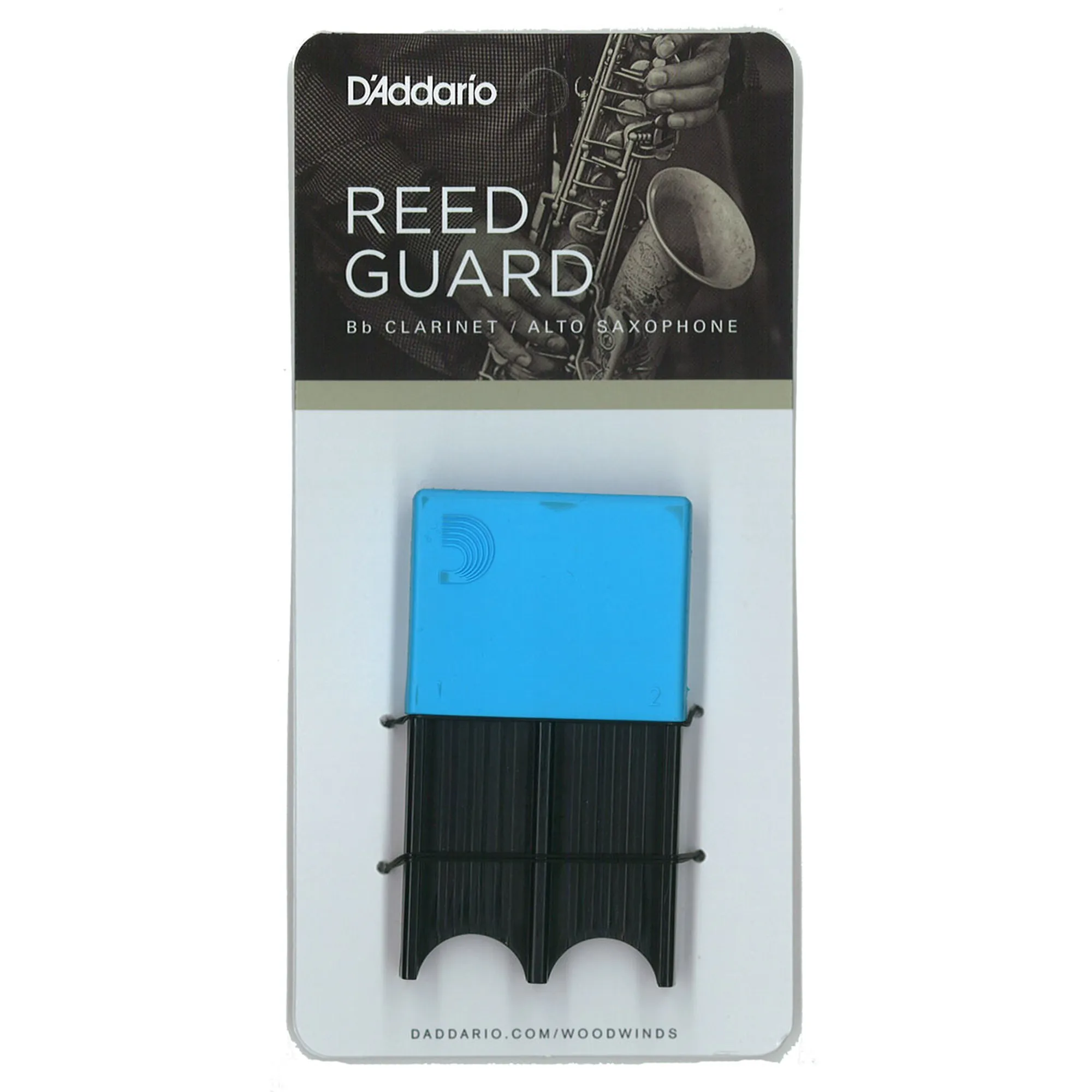 Vorderes Coverbild D'Addario Woodwinds Reedguard IV Klar./Alt-Sax blau