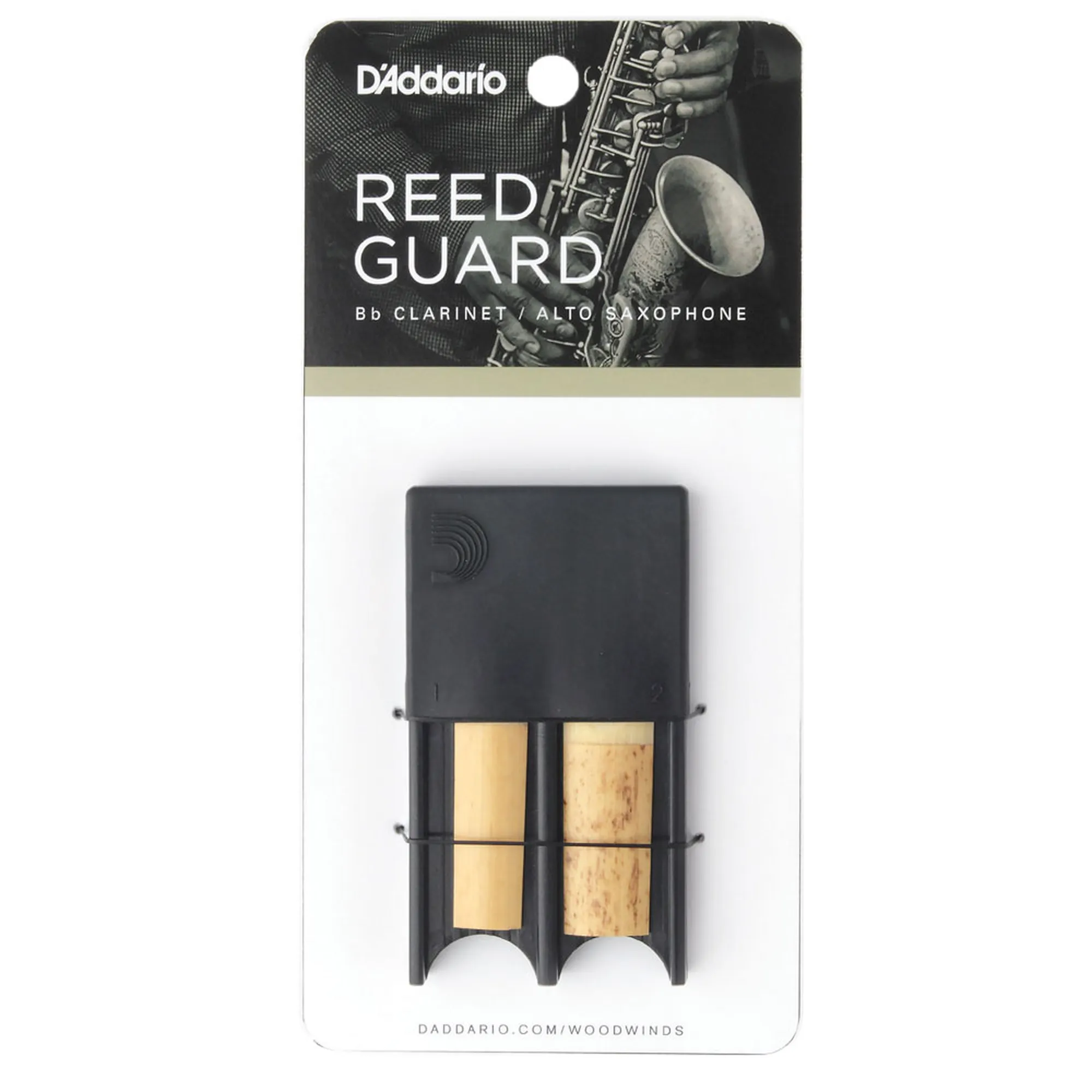 Vorderes Coverbild D'Addario Woodwinds Reedguard IV Klar./Alt-Sax schwarz