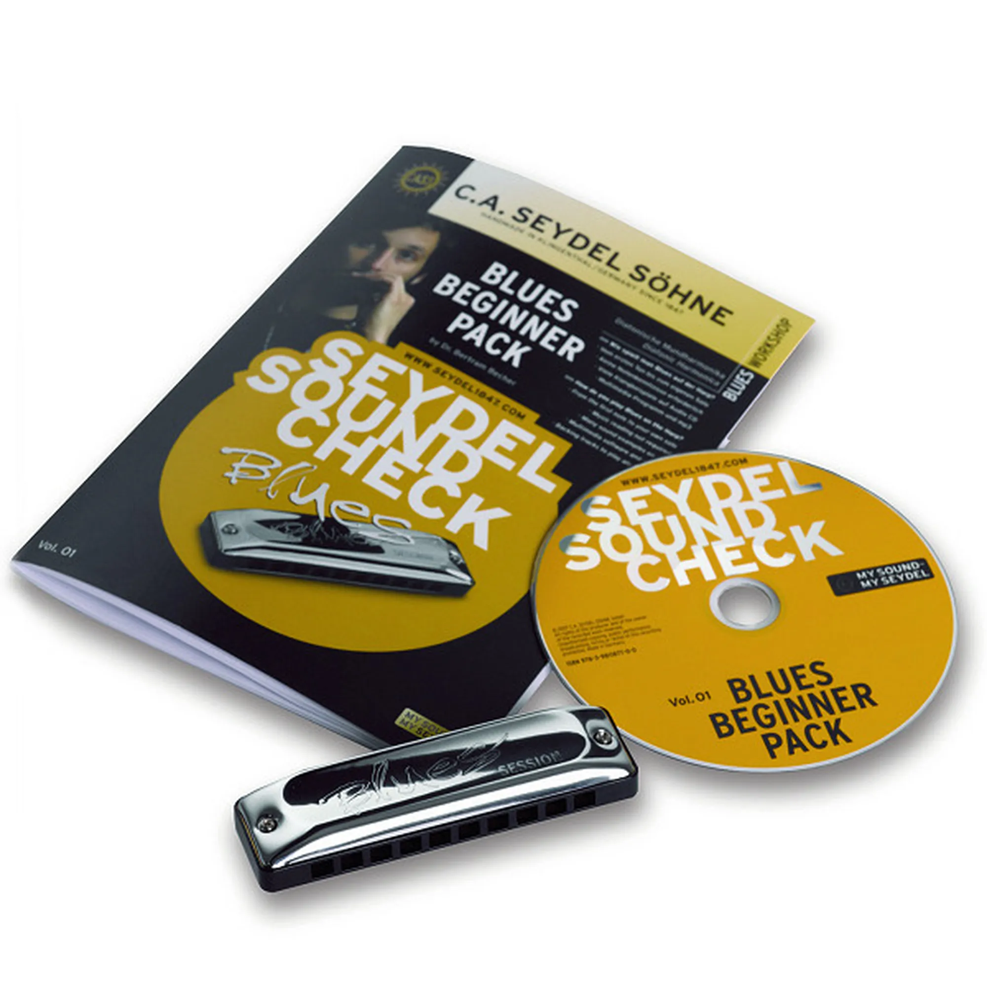 Vorderes Coverbild Seydel Blues Beginner Pack
