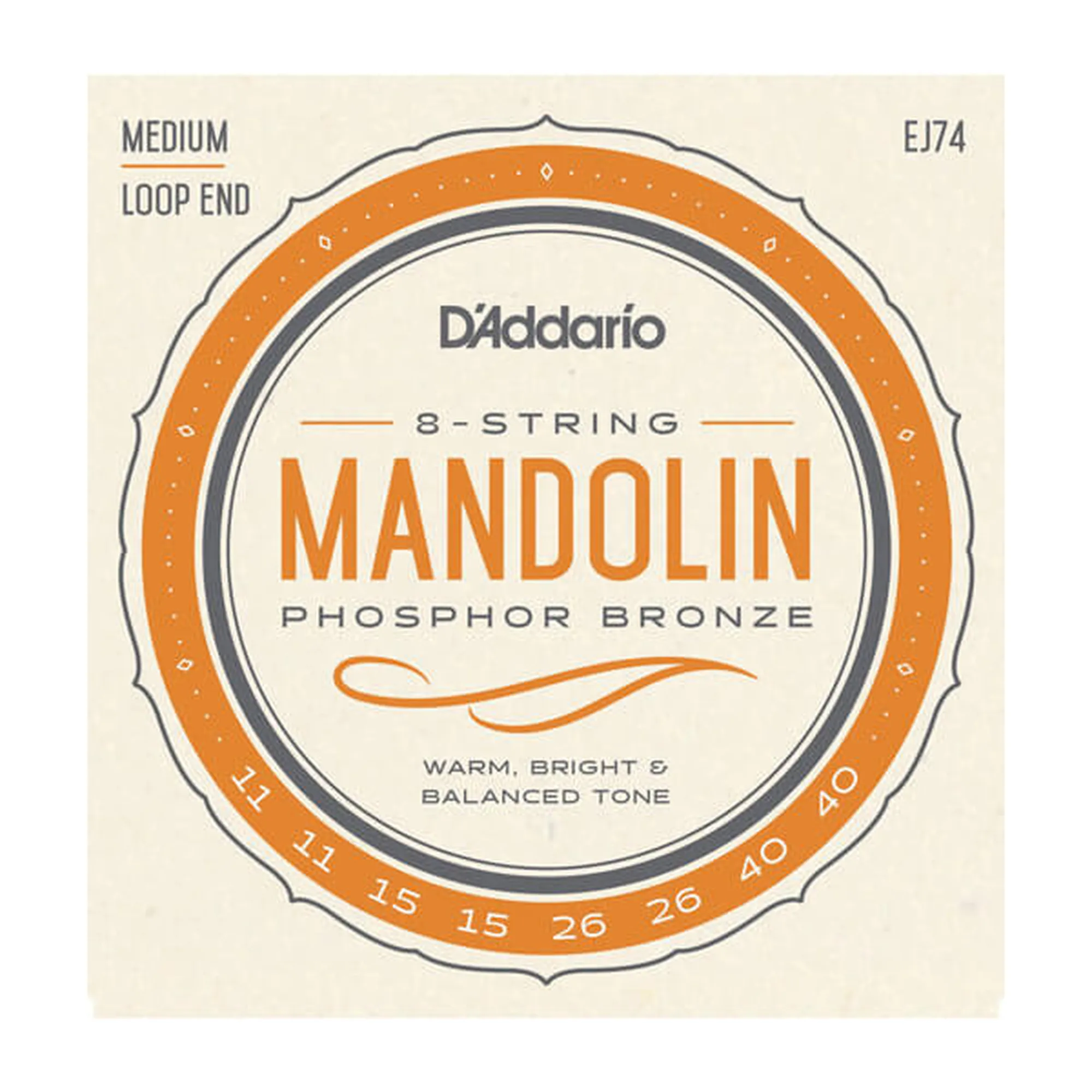 Vorderes Coverbild D´Addario EJ74 Mandoline Phosphor