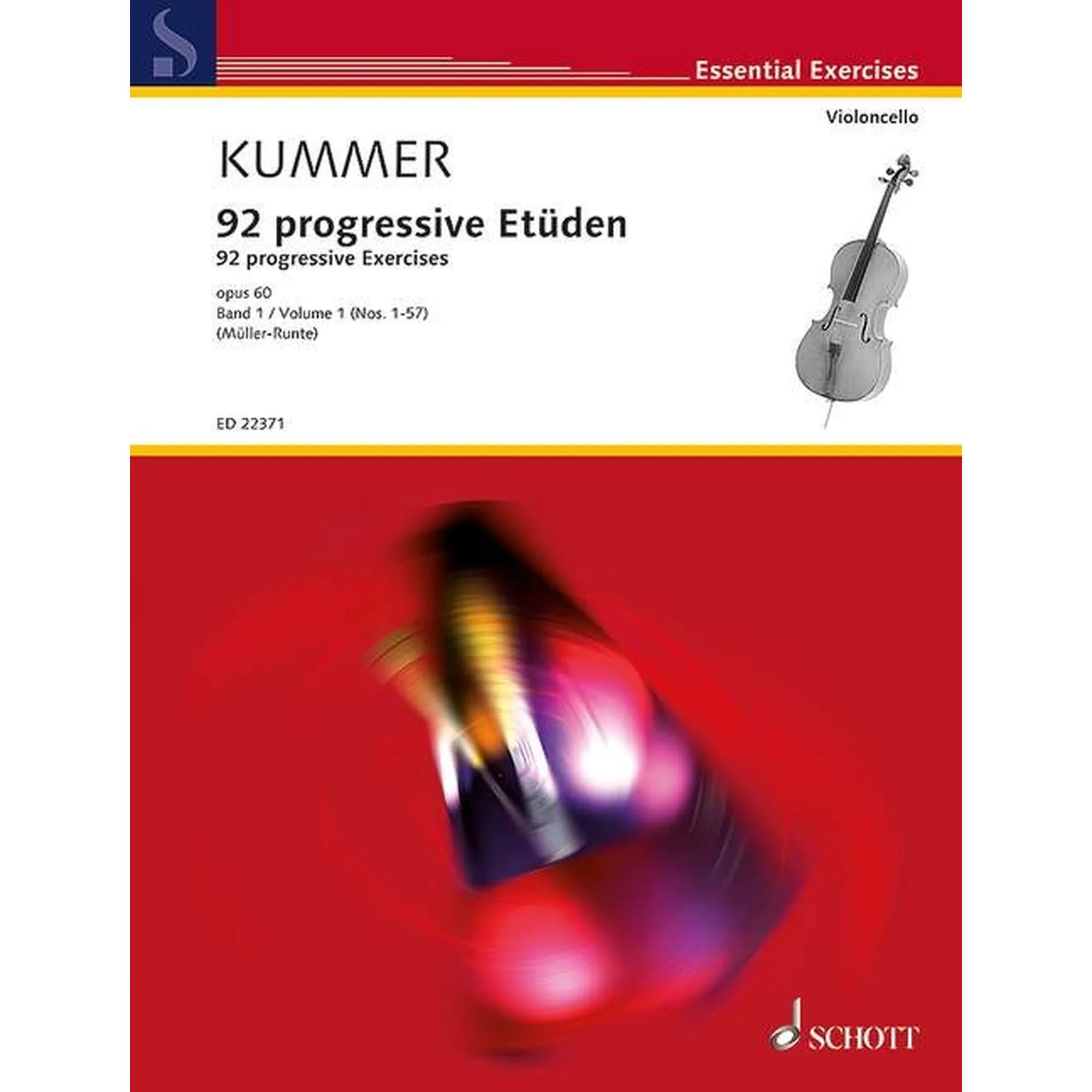 Vorderes Coverbild 92 progessive Etüden Bd. 1