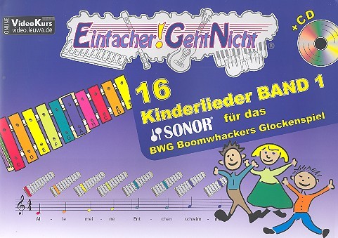 Vorderes Coverbild 16 Kinderlieder Band 1