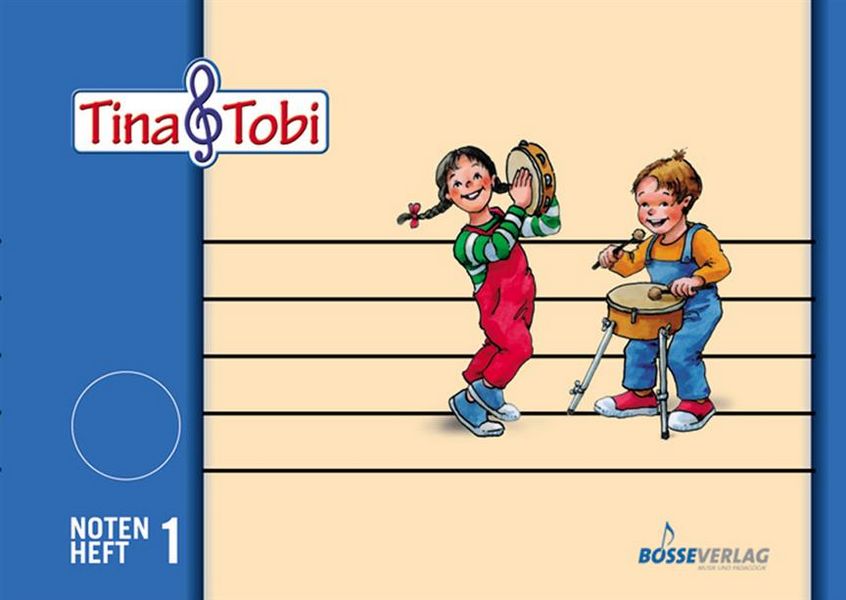 Vorderes Coverbild Tina und Tobi : Notenheft 1 (1 System)
