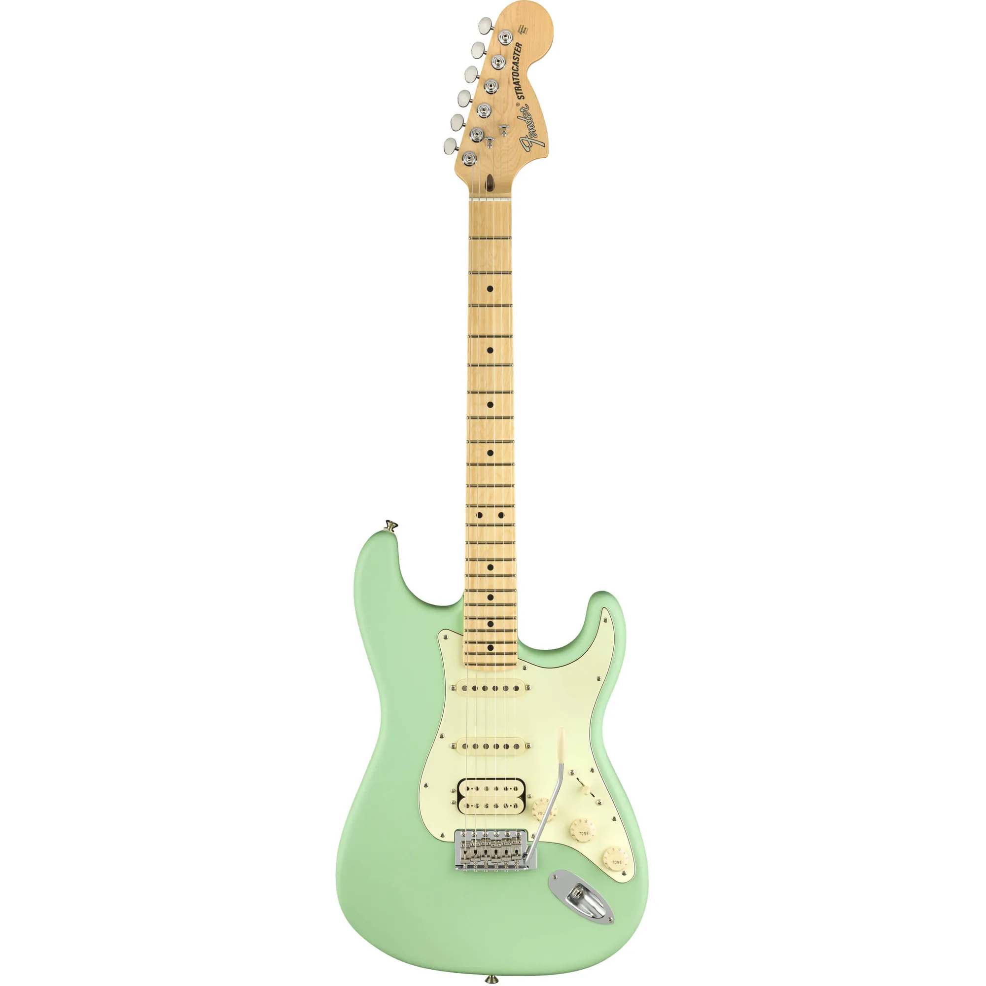 Vorderes Coverbild Fender American Performer Strat HSS MN - Satin SFG