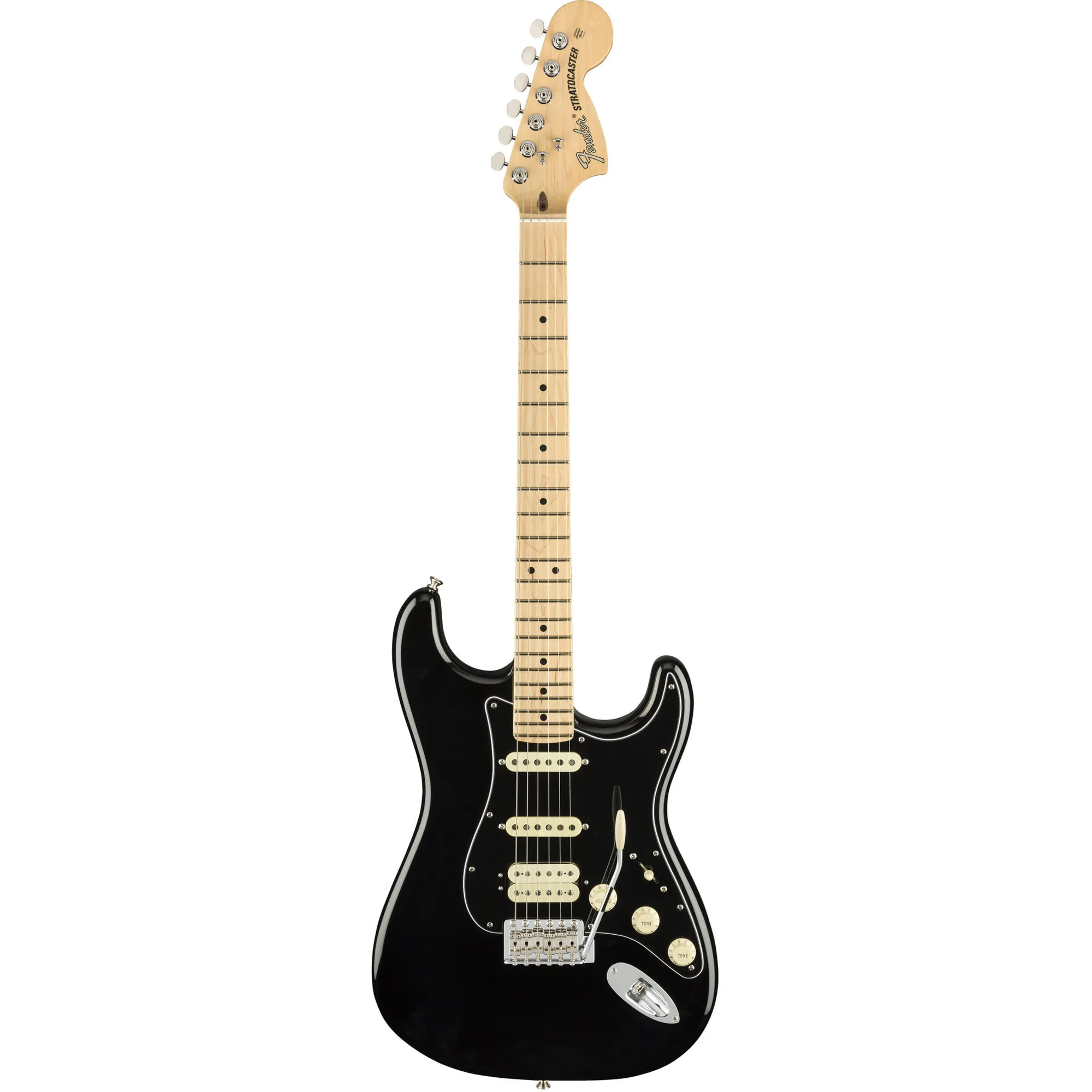 Vorderes Coverbild Fender American Performer Strat HSS MN - BLACK