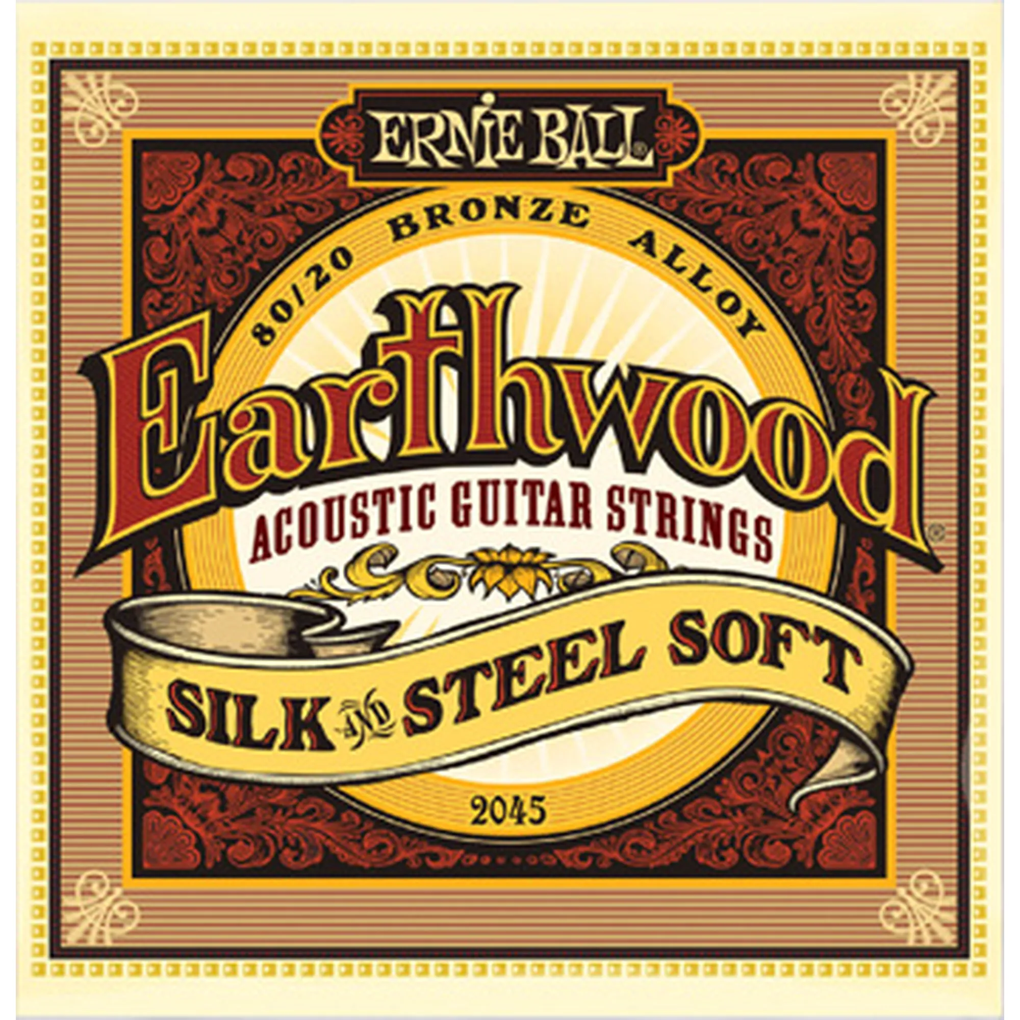 Vorderes Coverbild Ernie Ball EB2045 Earthwood Silk & Steel Soft
