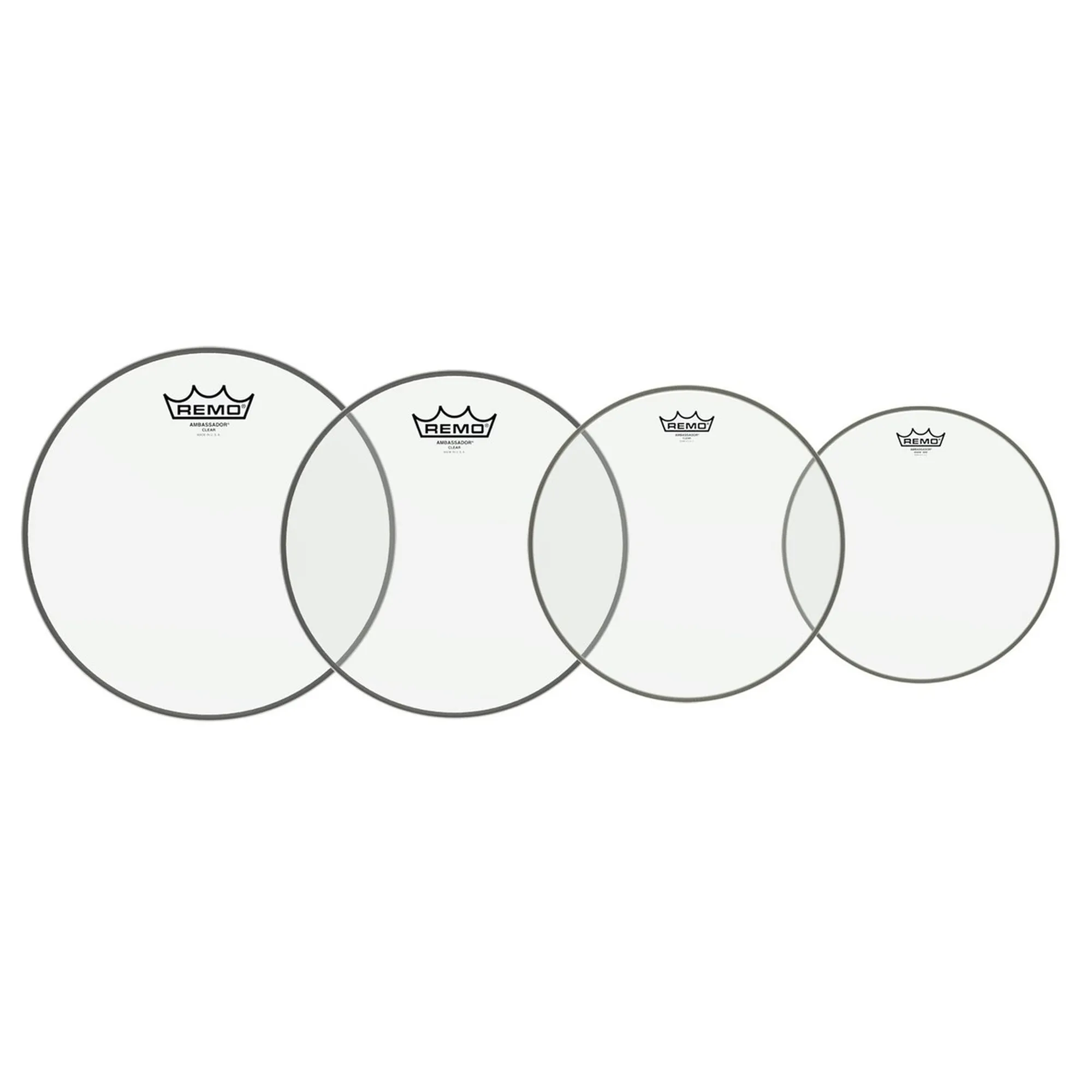 Vorderes Coverbild Remo Ambassador Clear Promo 4 Pack Rock