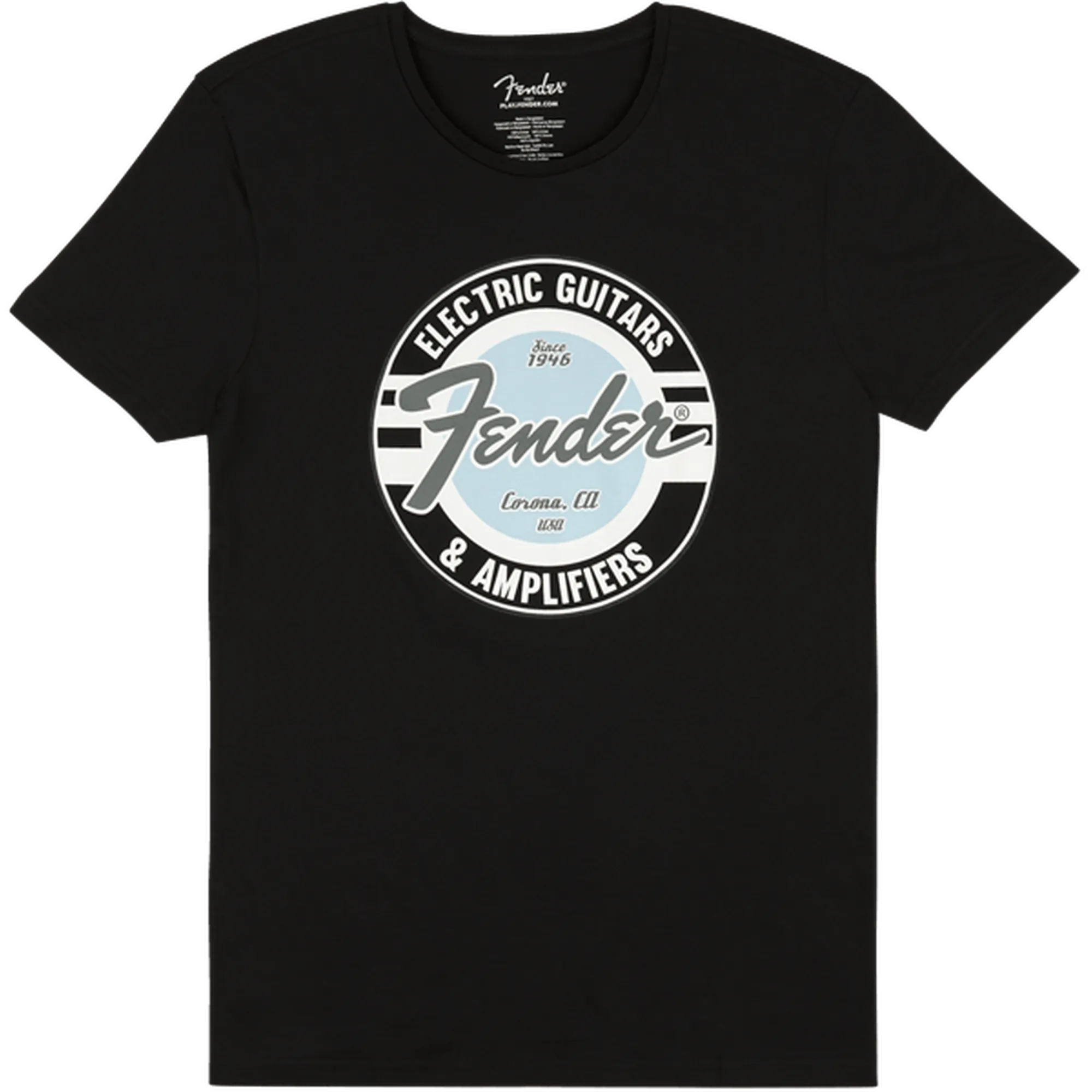 Vorderes Coverbild Fender T-Shirt Guitar & Amp L